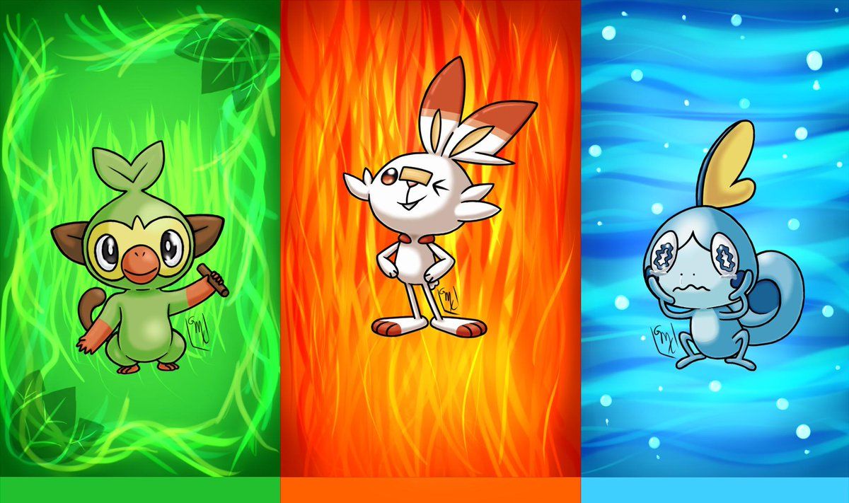 Download This Free Pokemon Sword And Shield Wallpaper Featuring The Galar  Starters – NintendoSoup