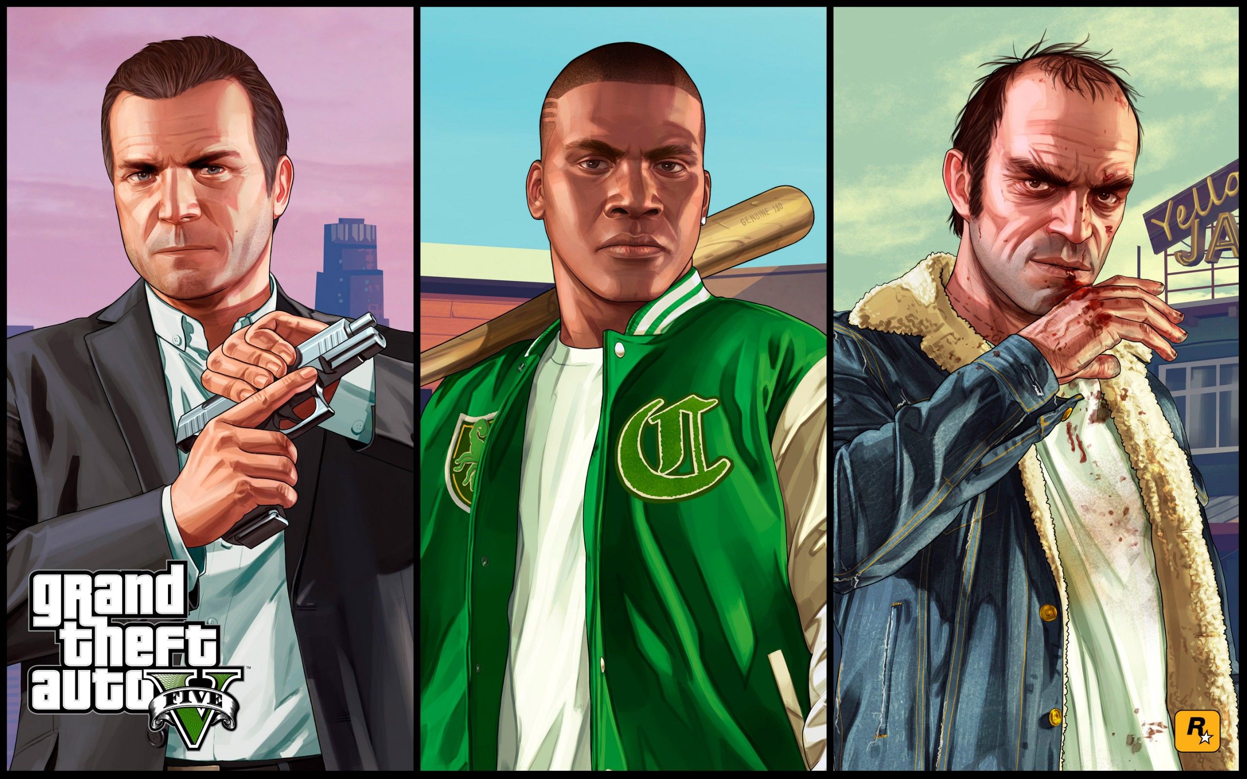 GTA 5 Story Mode Artworks & Wallpaper. Grand Theft Auto V