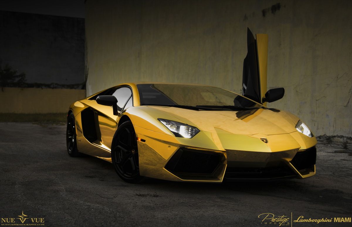 Gold Lamborghini Wallpaper, Picture