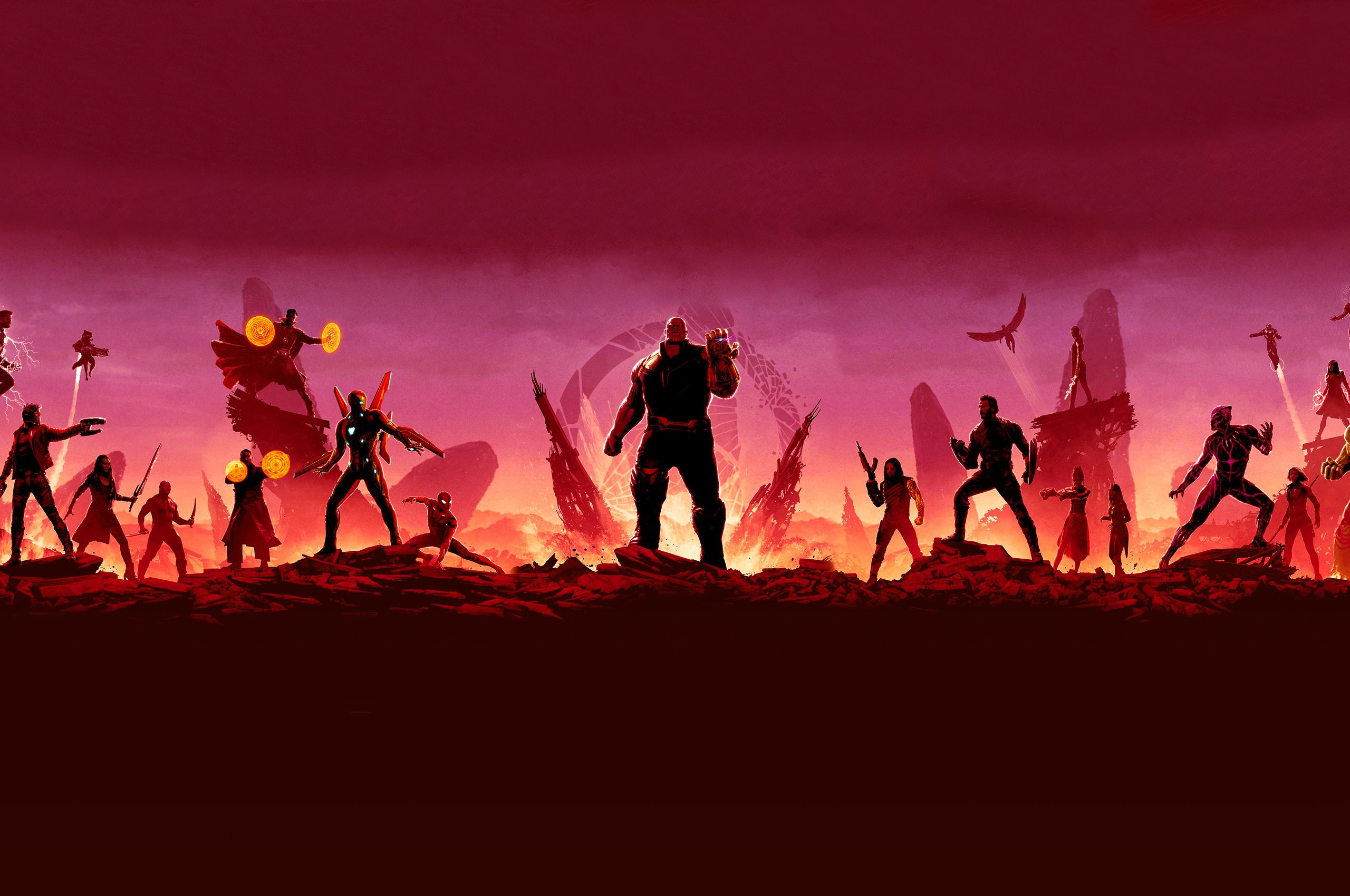 2560x1700 Avengers Infinity War Minimal Art Chromebook Pixel HD 4k 