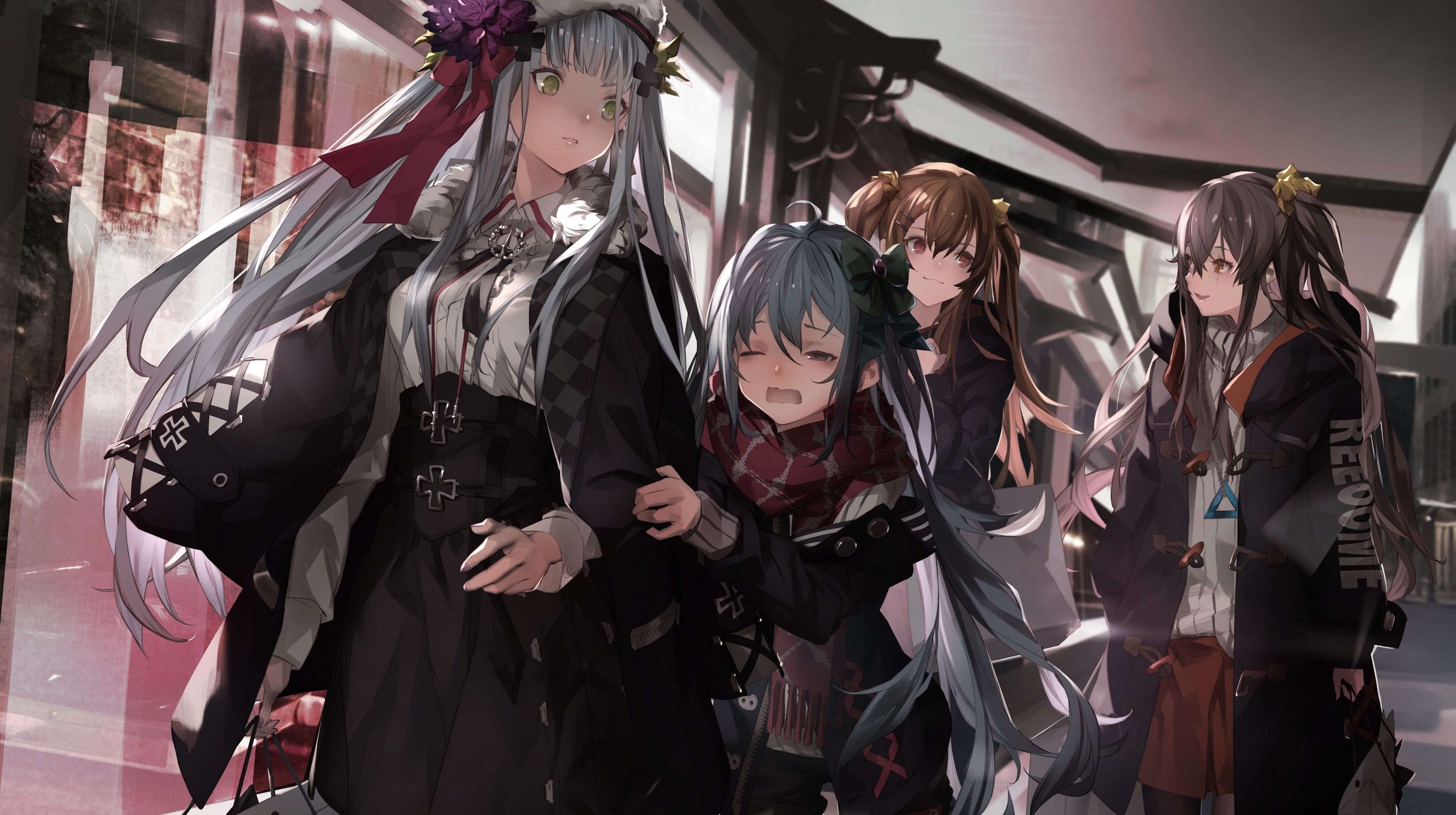 Download 3860x2160 Girls Frontline, G11, Ump45, Hk416, Ump9, Anime