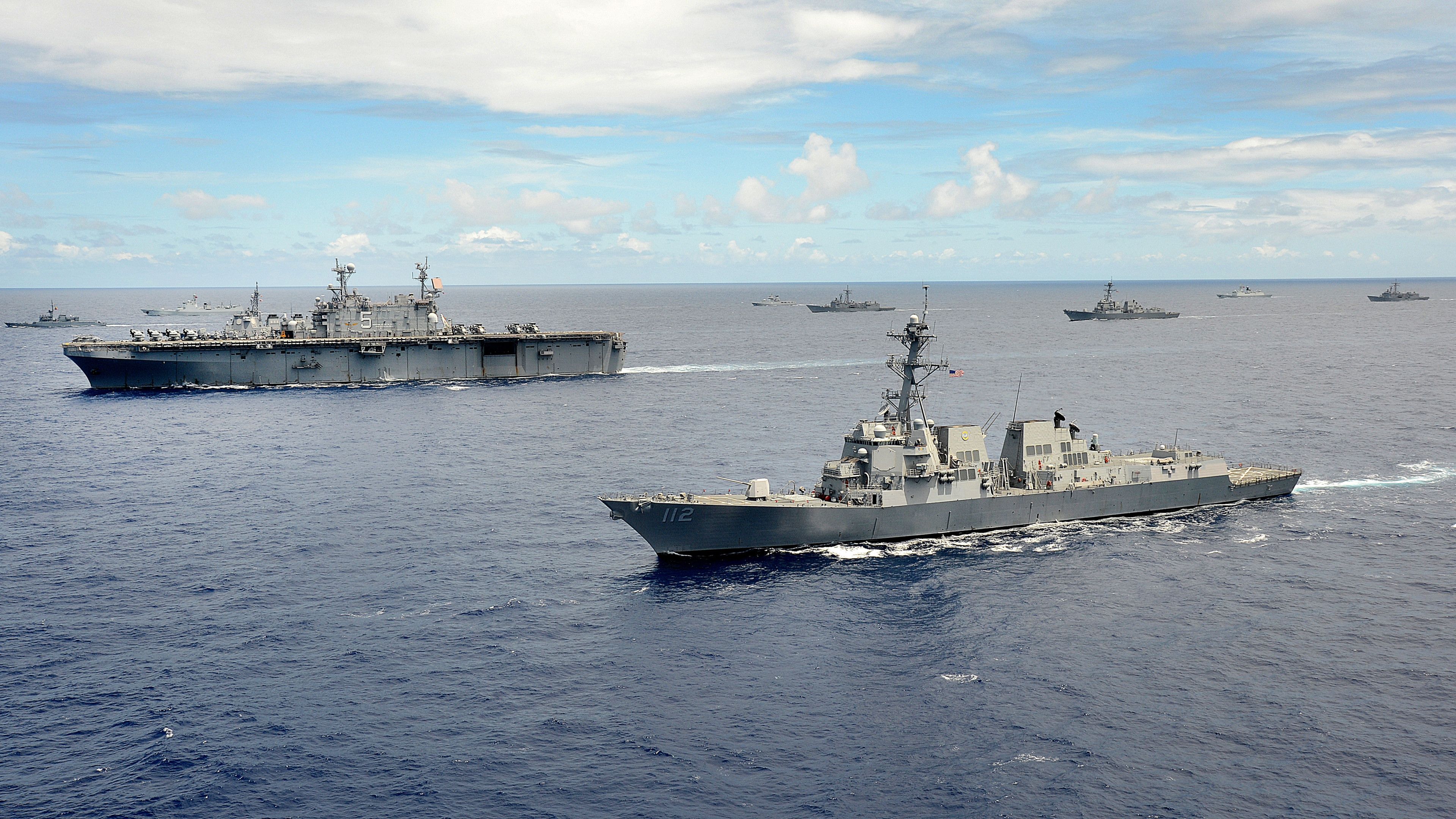 USS Peleliu and USS Michael Murphy