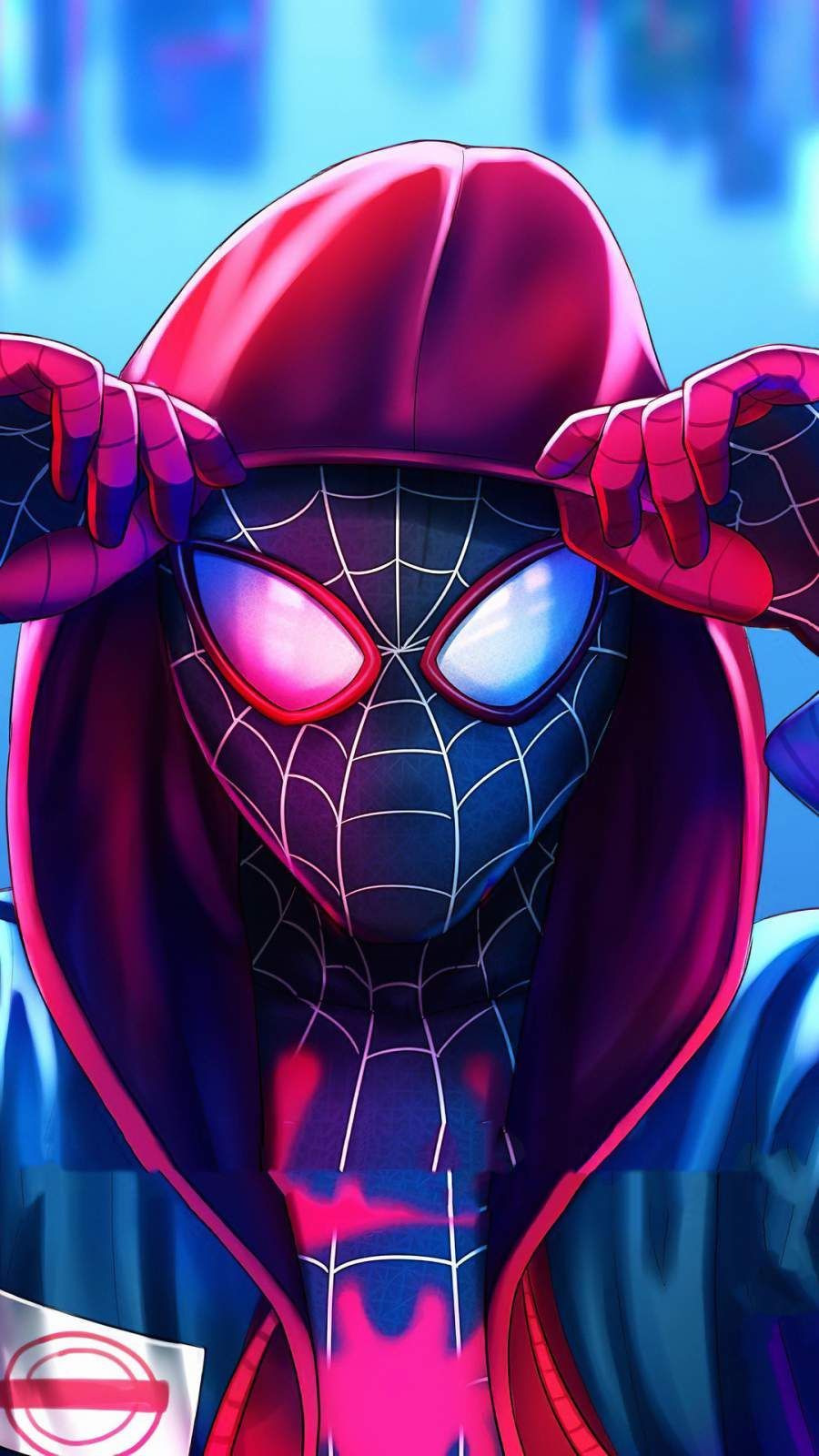 Download Miles Spiderman Hoodie mobile Wallpaper for your Android