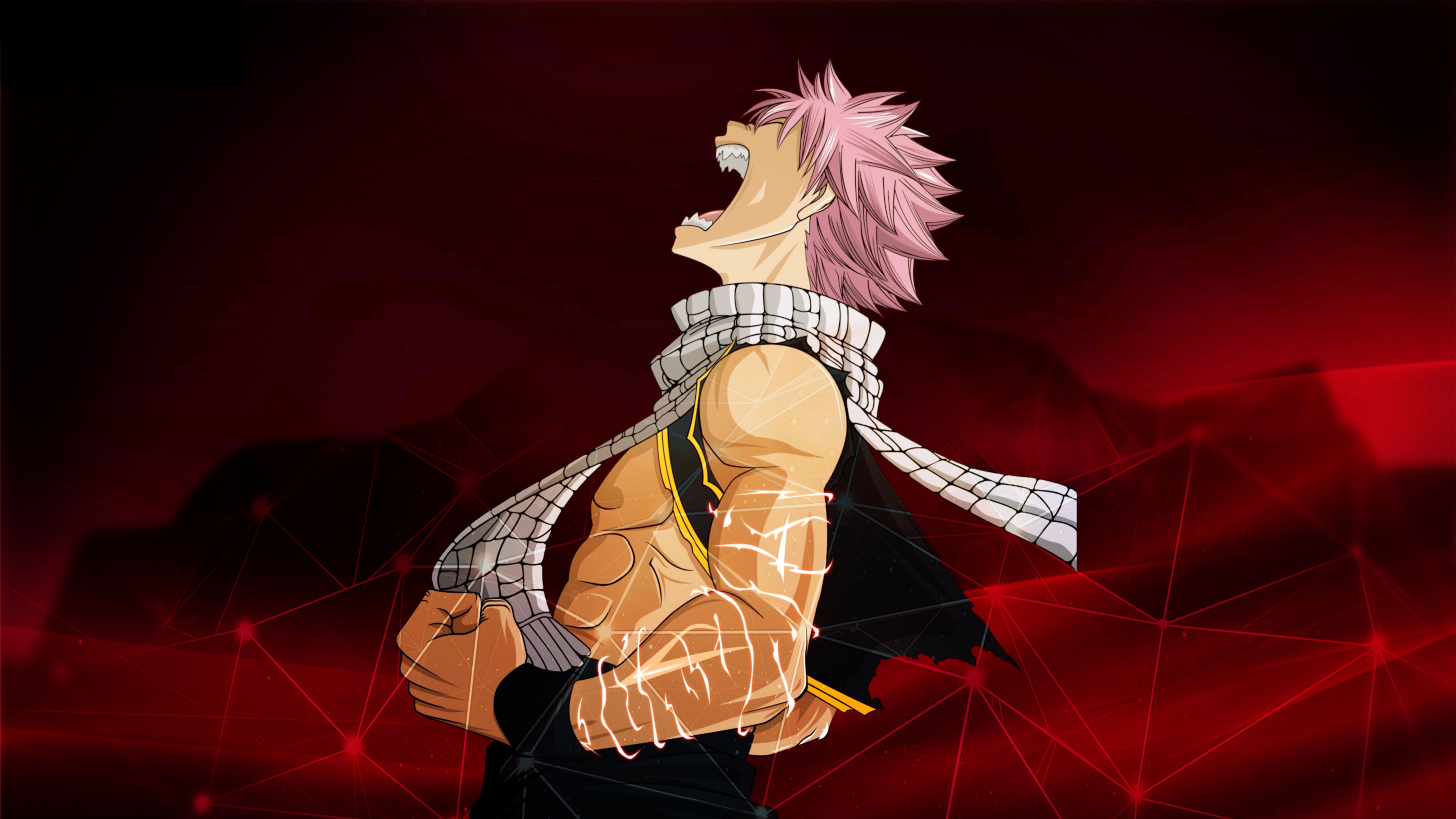 Natsu Dragneel Fairy Tail 8K Wallpaper, HD Anime 4K