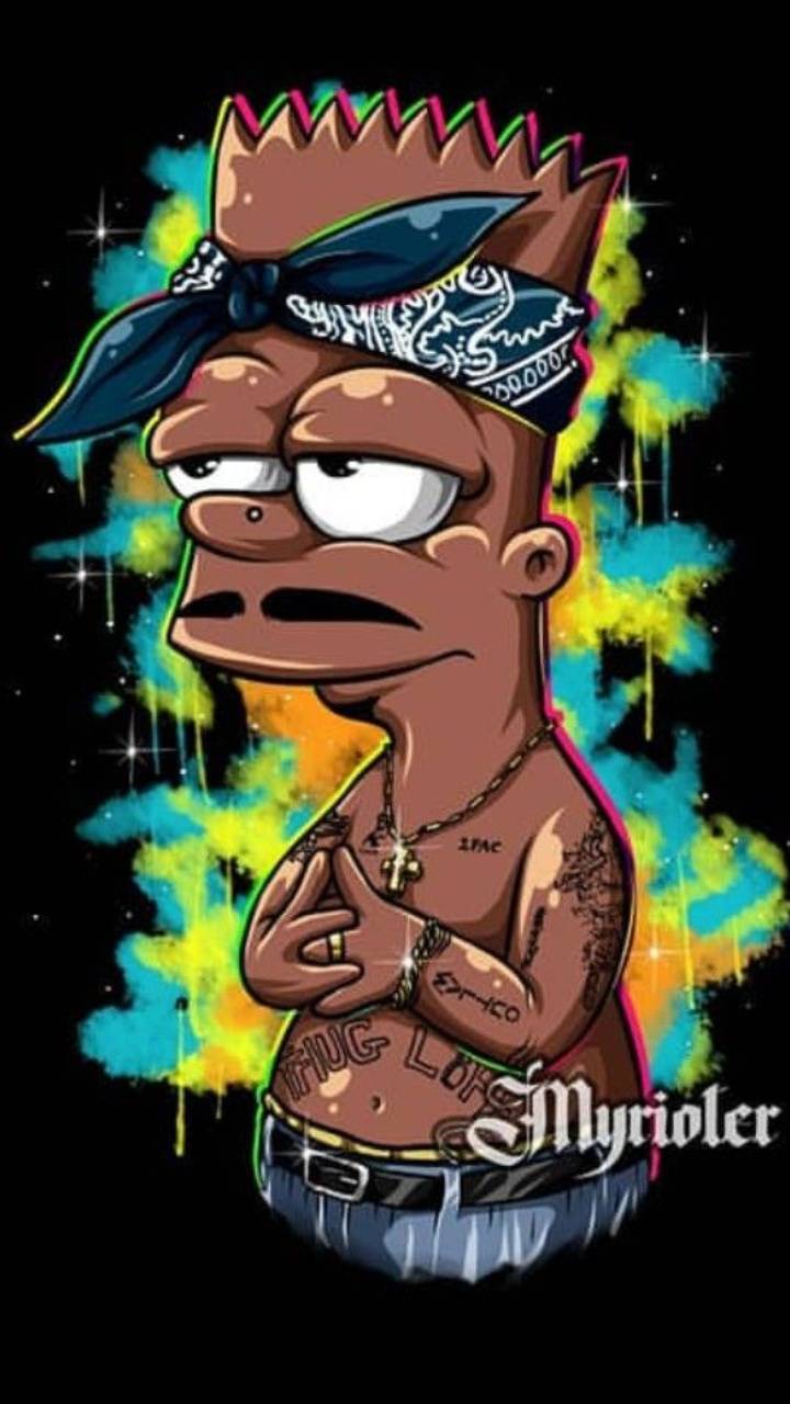 Gangster Bart wallpapers by societys2cent
