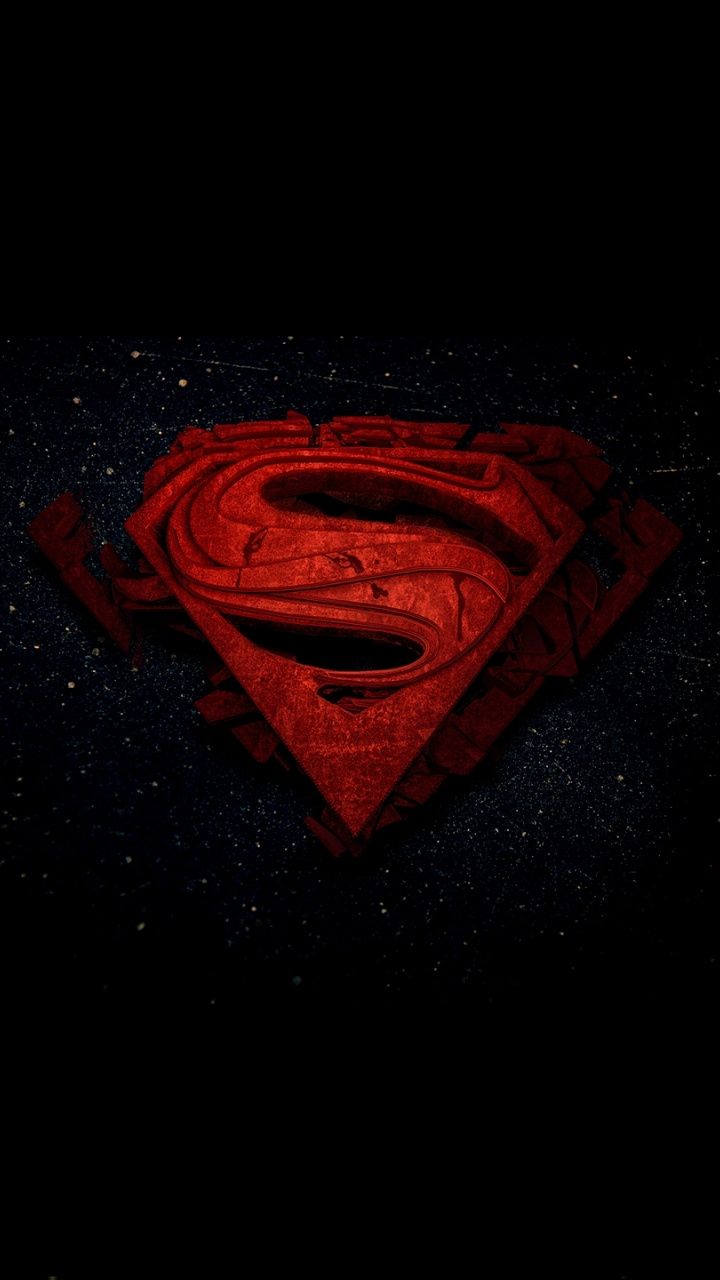 Download Superman, mark, logo, minimal, art wallpaper, 720x1280
