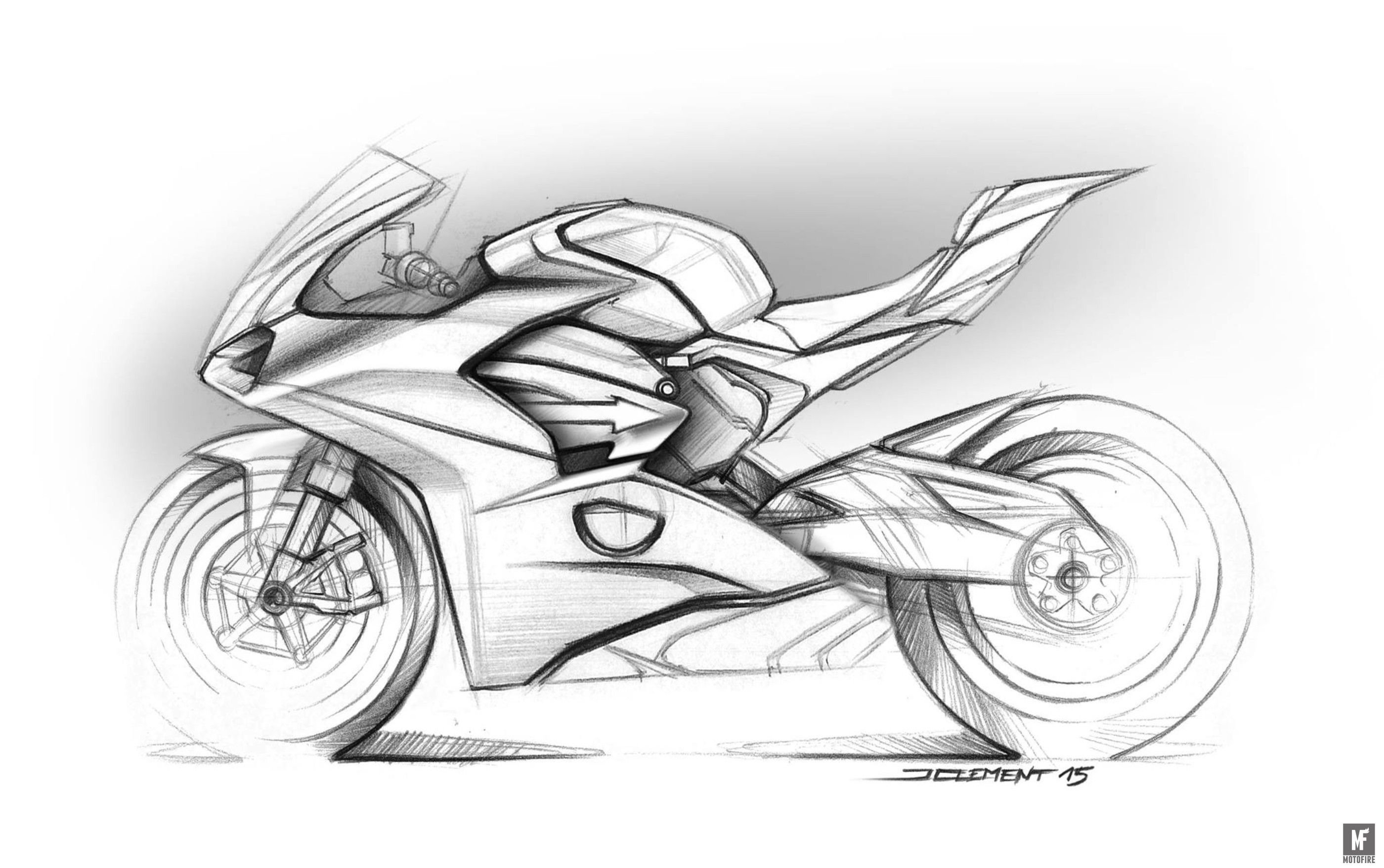 Motorcycle Sketches Wallpapers Wallpaper Cave