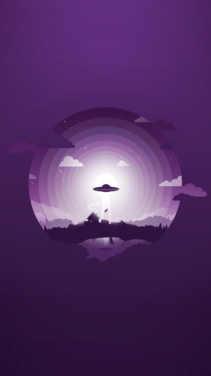 HD wallpaper: UFO illustration, material style, minimalism, Gentoo