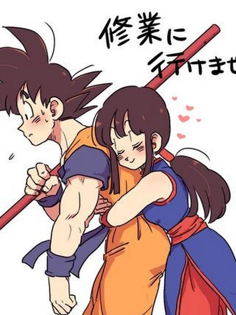 Goku and Chi Chi Wallpaper background for Android