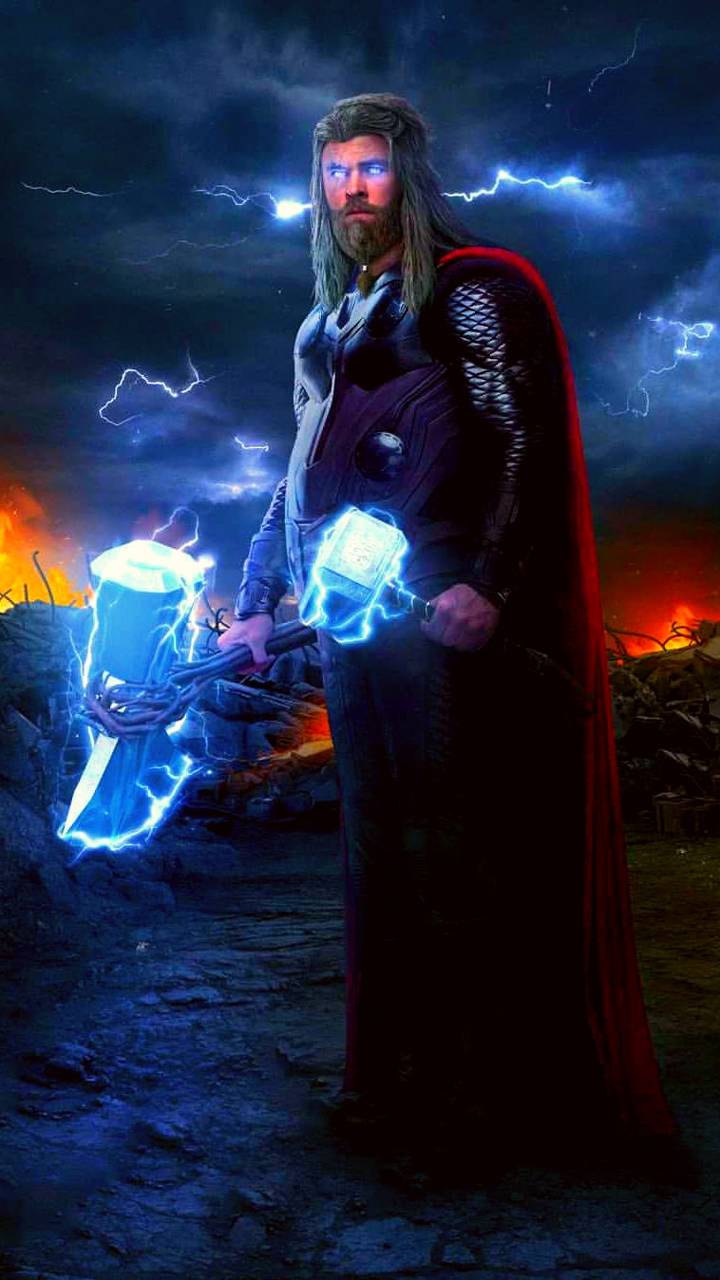 Thor neon lightning wallpaper
