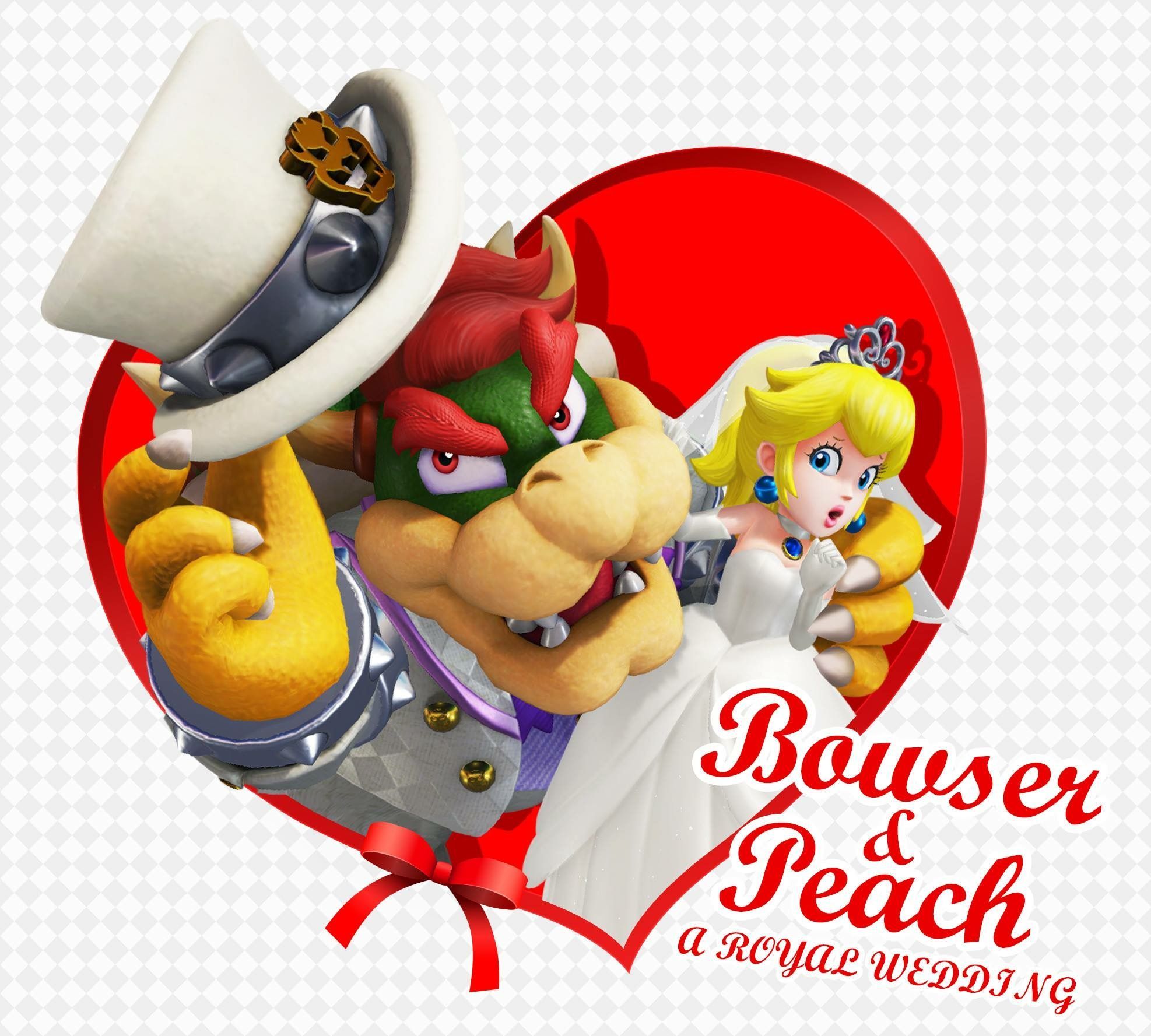 Bowser and Peach's Royal Wedding Super Mario Oddessyor something