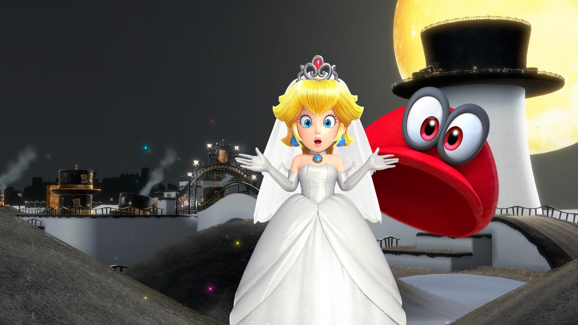 Mario Can Wear Peach's Wedding Dress in Mario Odyssey
