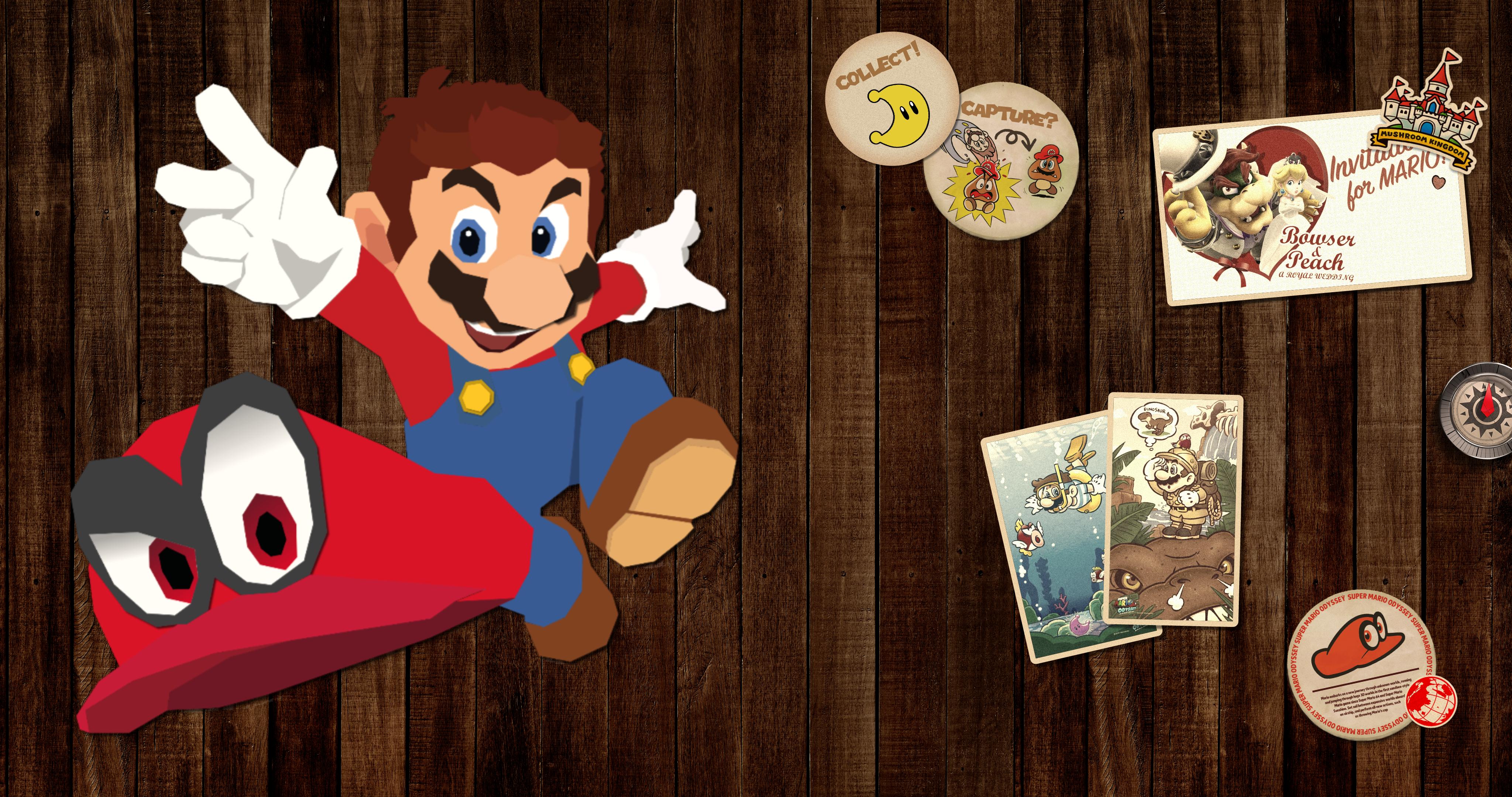 Super Mario Odyssey Wallpaper (Table Version)