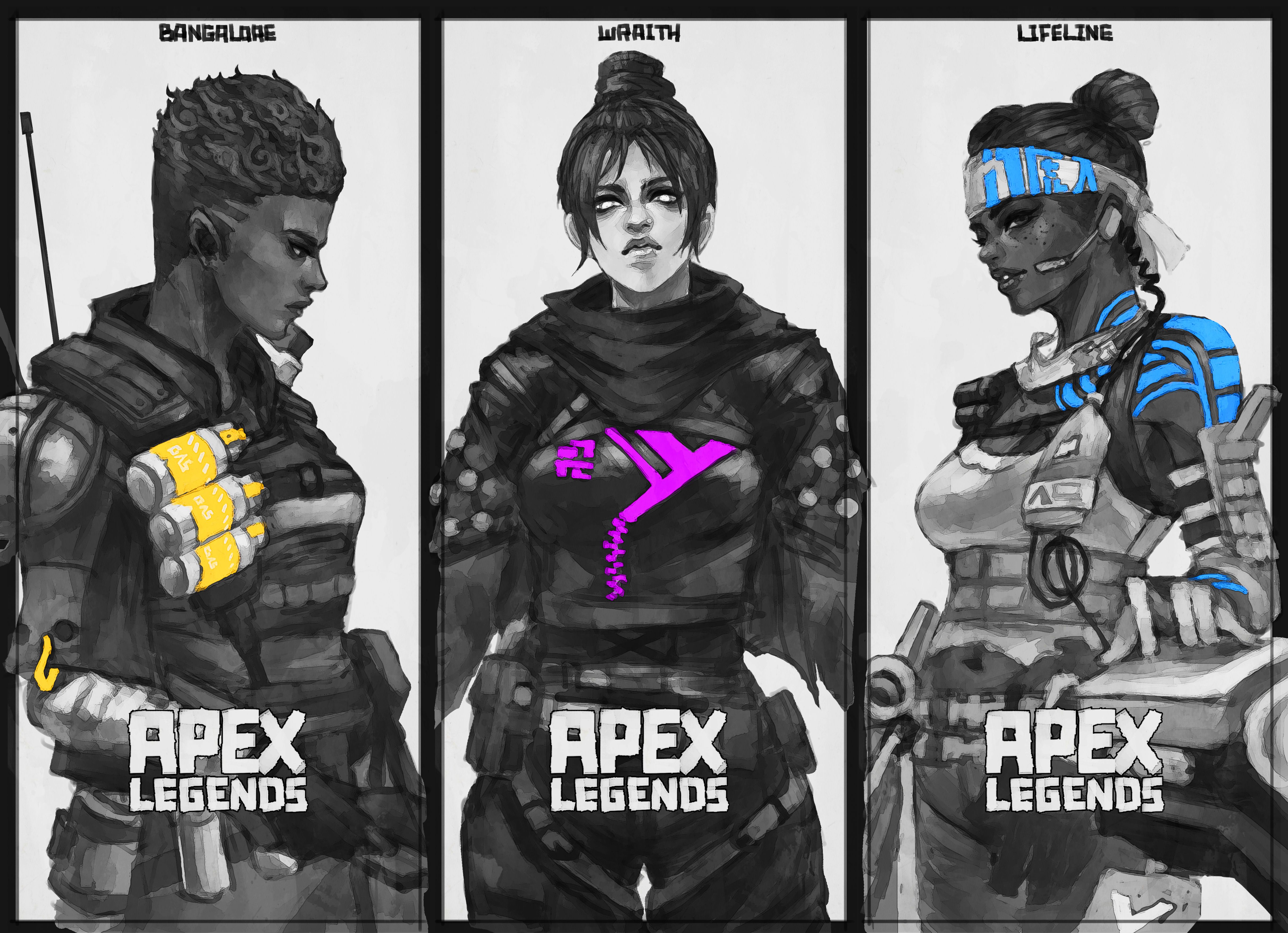 Apex Legends Fanart Wraith Desktop Wallpapers Wallpaper Cave