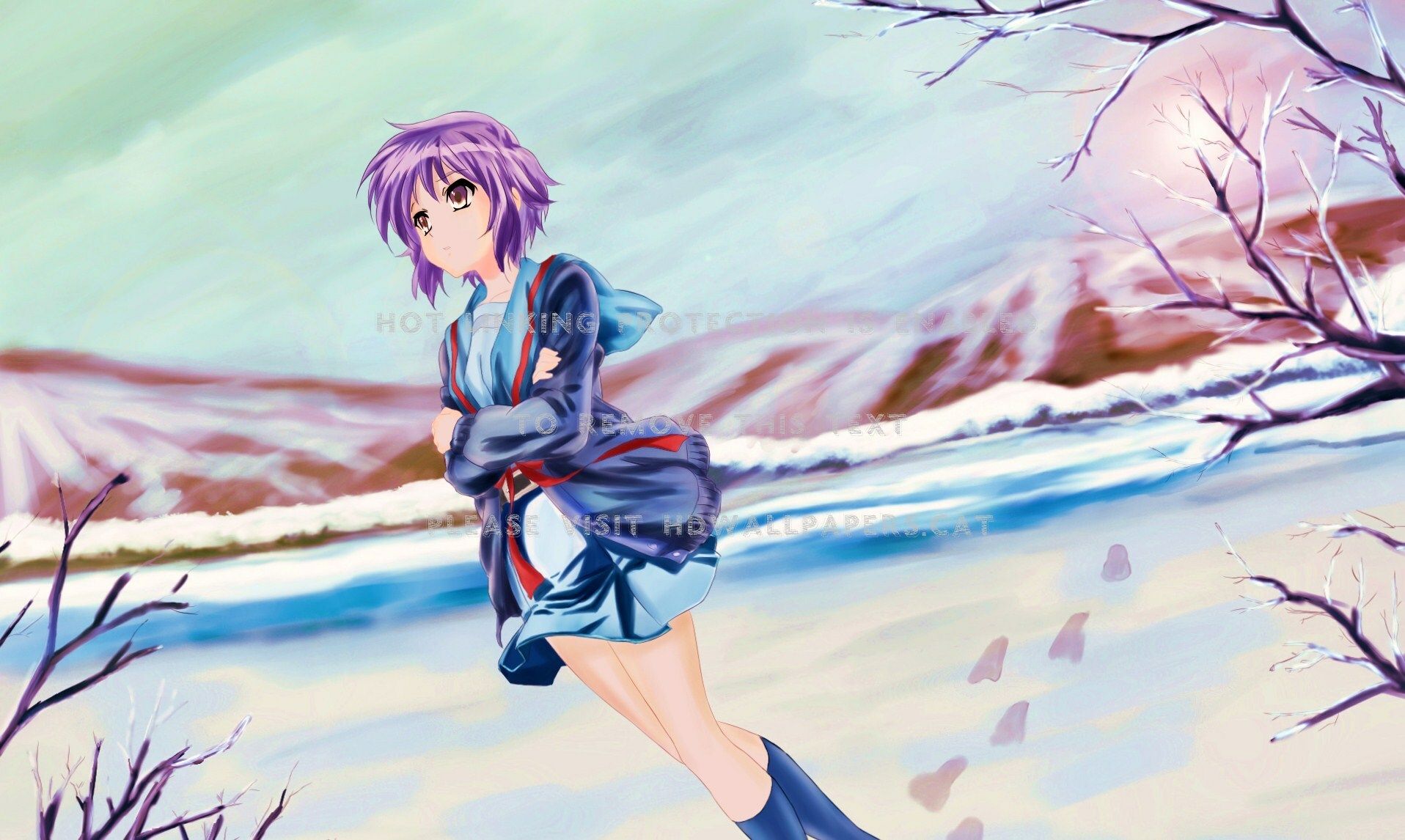 Freezing Cold Anime Girl Wallpaper & Background