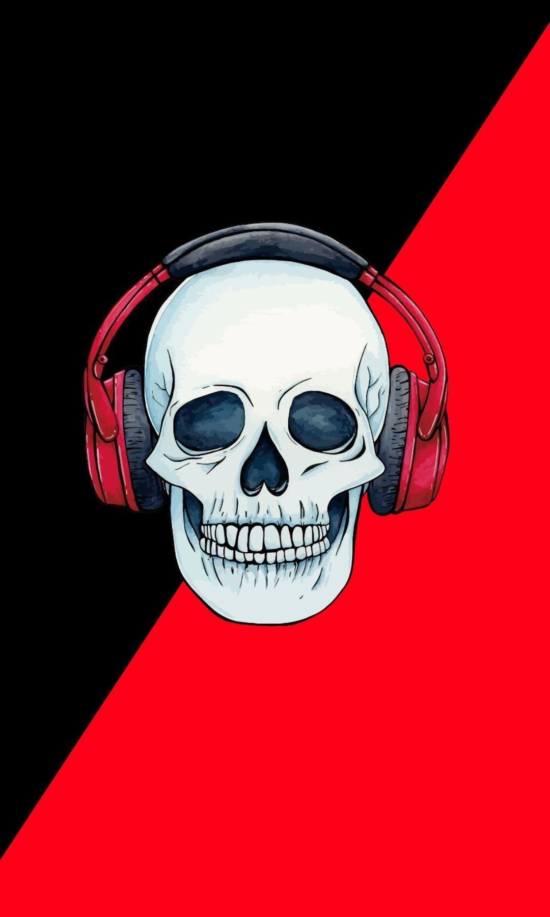 Music Skull. Skull wallpaper iphone, Skull wallpaper, Skull art