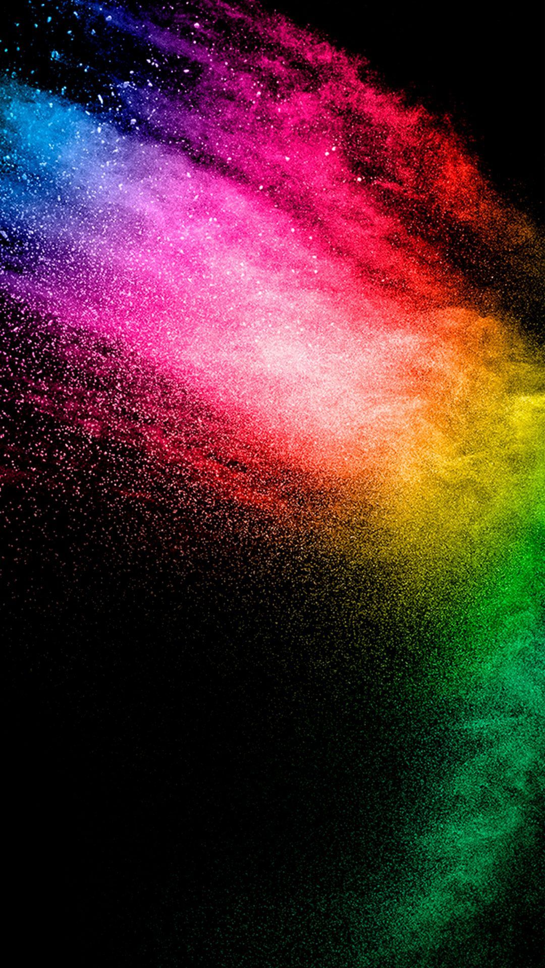 Rainbow Colored Light Particles. HD Wallpaper Android, Rainbow