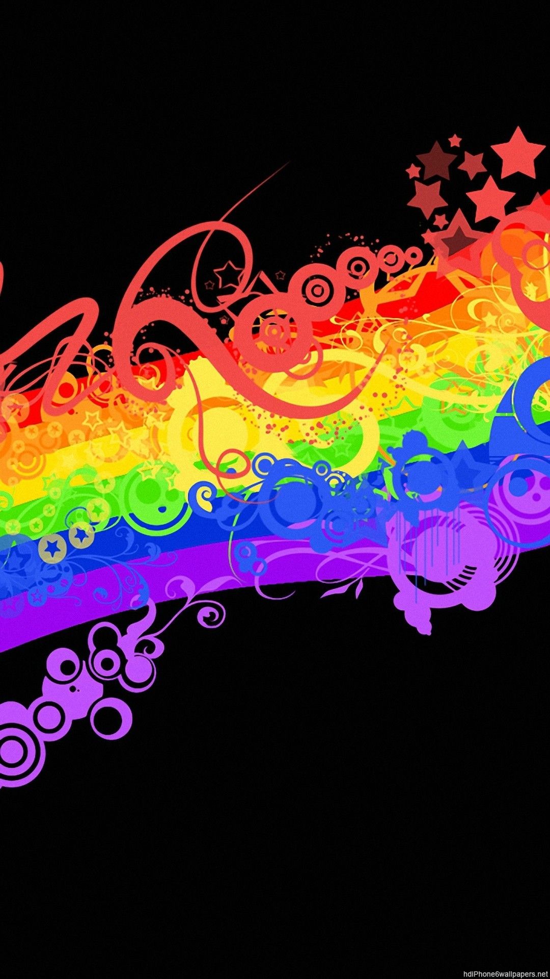 Rainbow Colors Wallpaper iPhone 3D iPhone Wallpaper