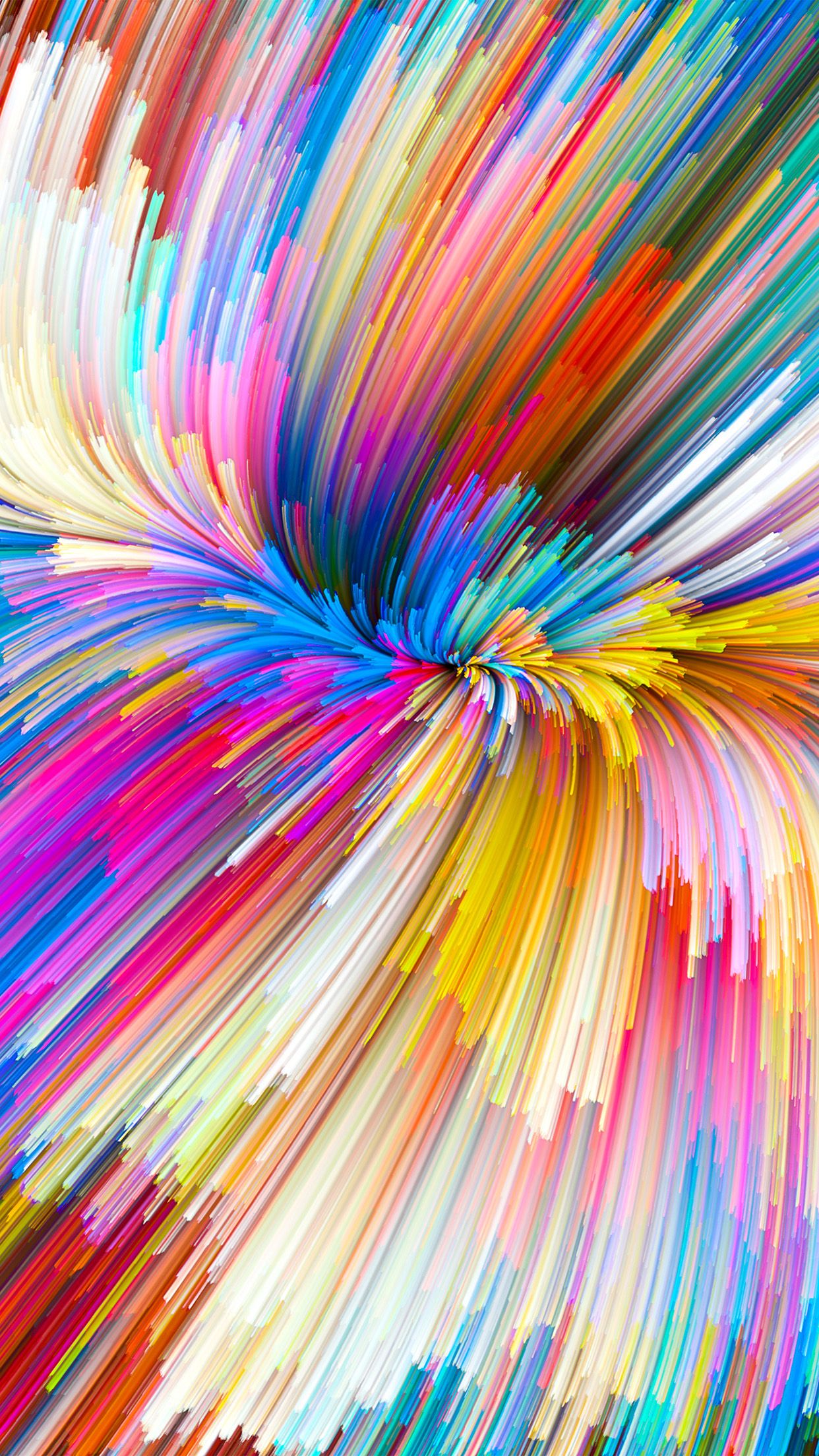 Color Rainbow Digital Art Pattern Background Wallpaper