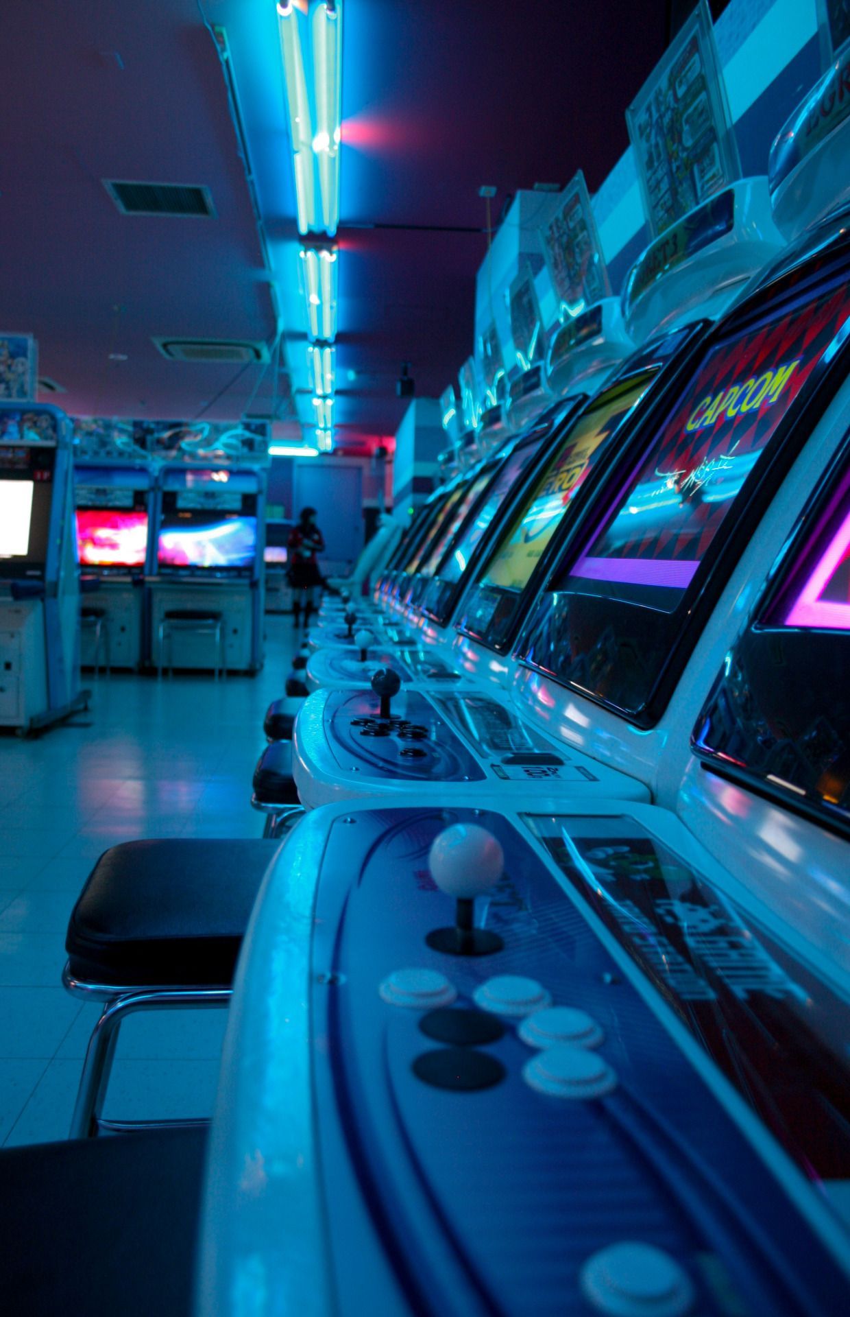 Arcade Aesthetic. Blue. Glow. Aesthetic colors, Blue aesthetic
