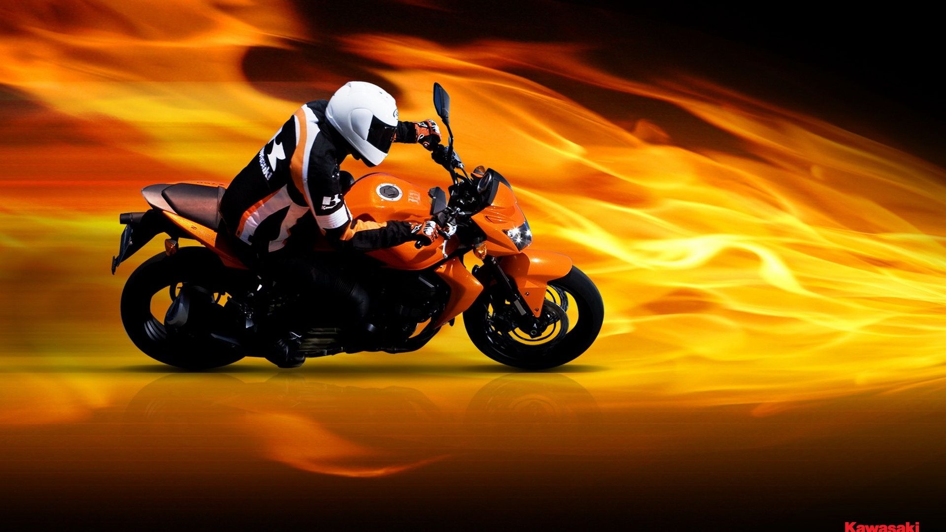 Free download Kawasaki Z750 bike fire kawasaki motorcycle z750