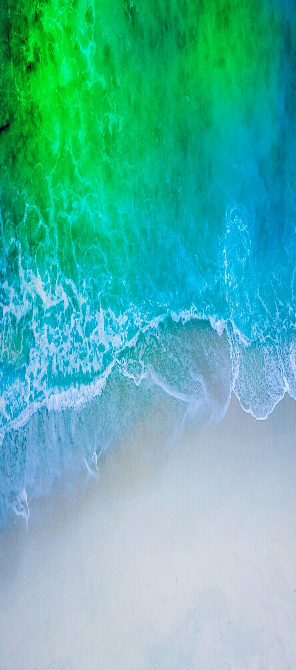 Aqua Blue Wallpaper New Ios 11 iPhone X Aqua Blue Water Beach