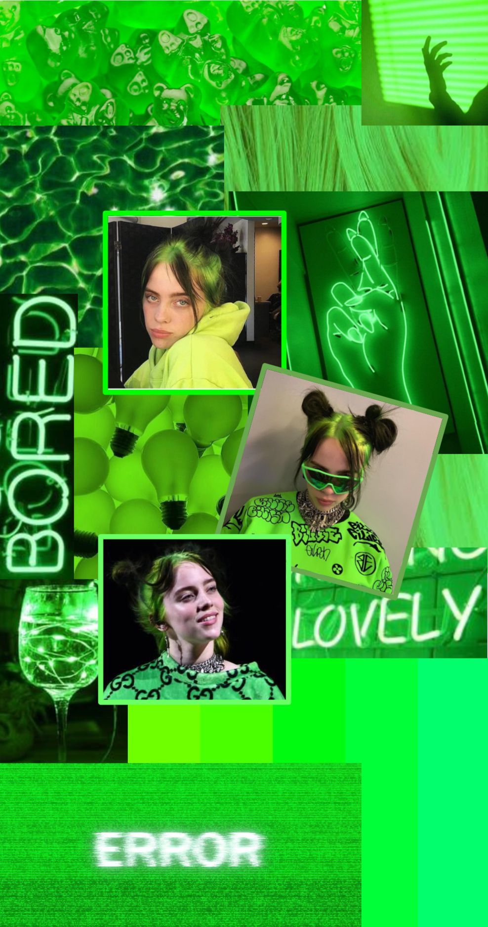 Not all of the photo are mine. But I did make this. #billieeilish