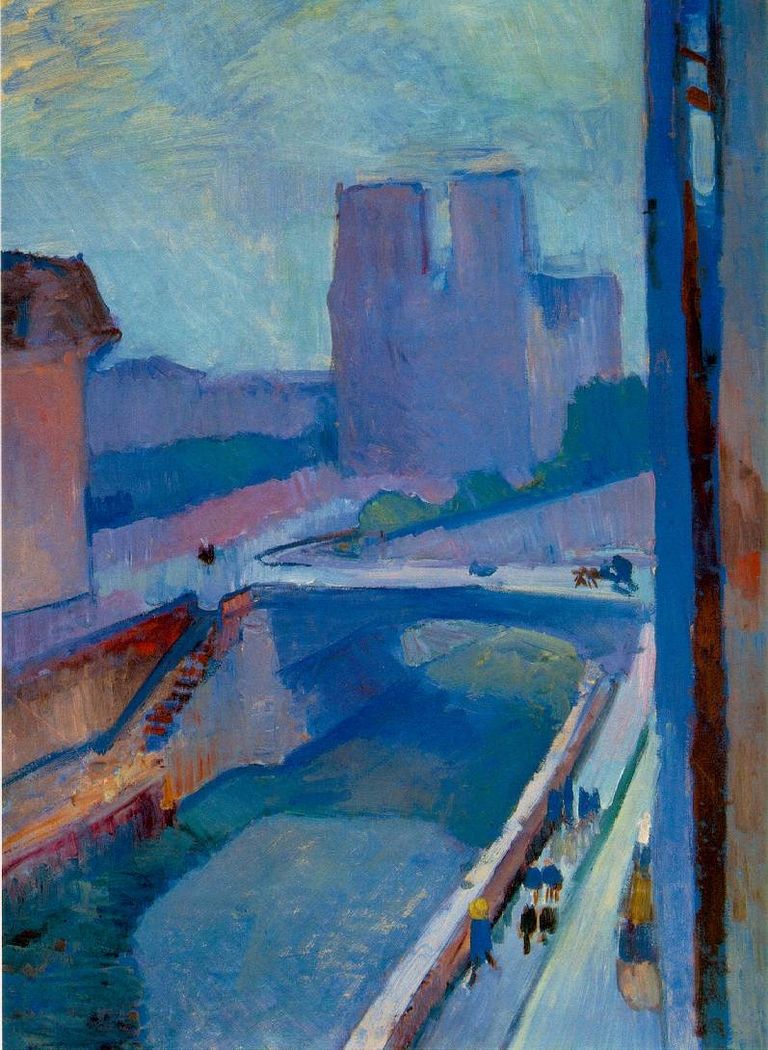A Glimpse Of Notre Dame In The Late Afternoon Henri Matisse