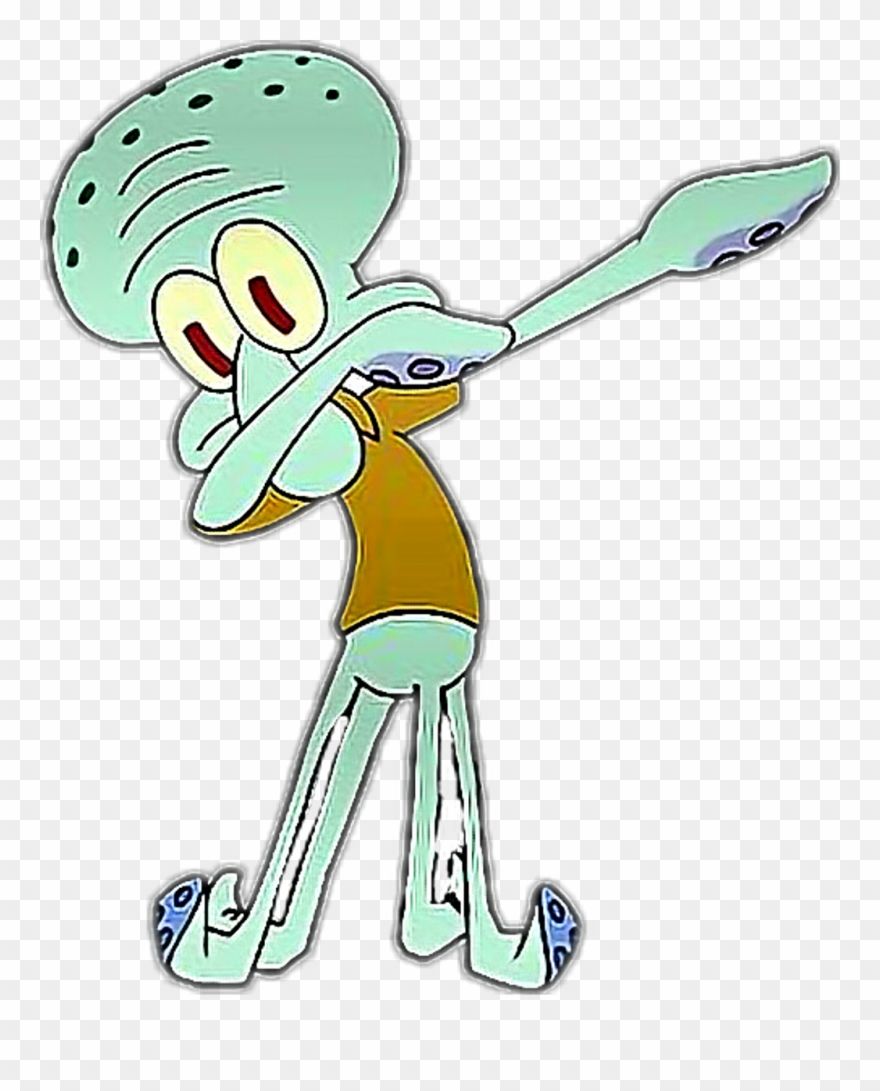 ftestickers #squidward #dab #dance Dab Wallpaper iPhone Clipart