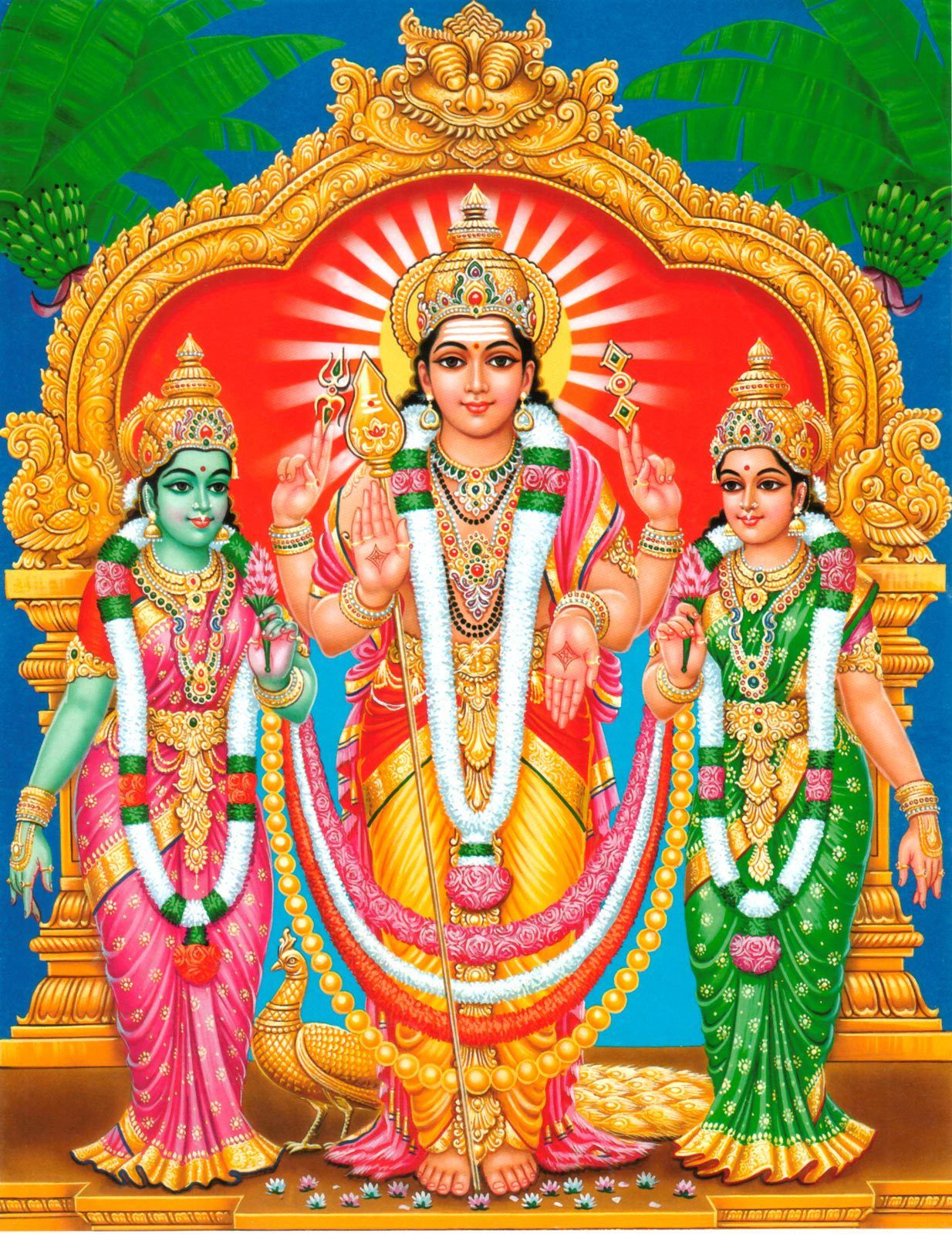 Lord Murugan HD Wallpaper For Desktop Murugan With Valli