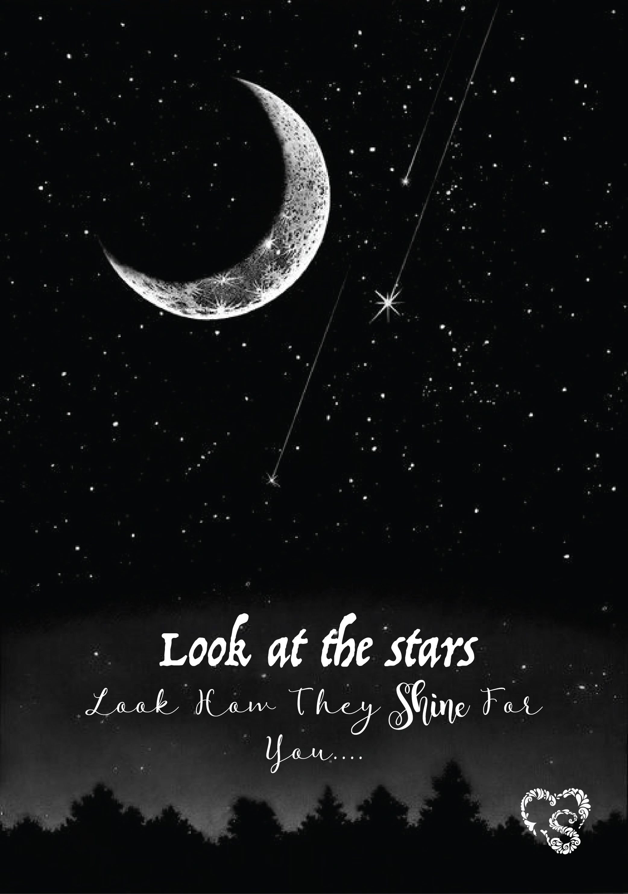 fantacy love moon stars adventure dream art illustration poster