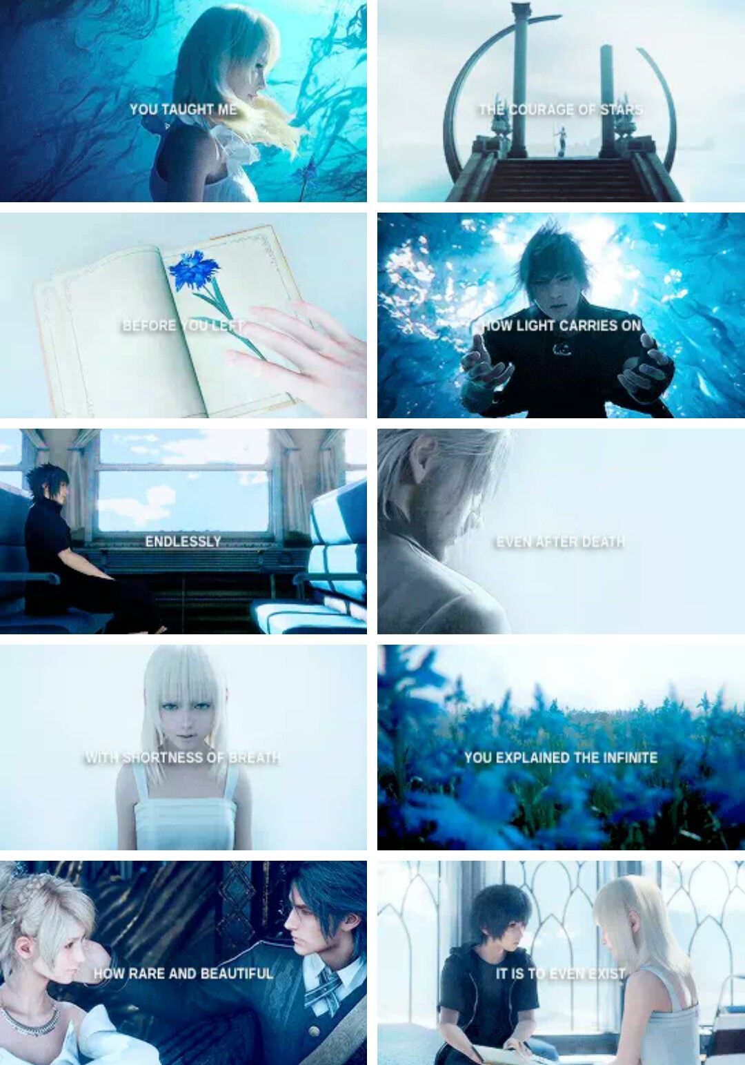Luna and Noctis. Final fantasy quotes, Final fantasy xv