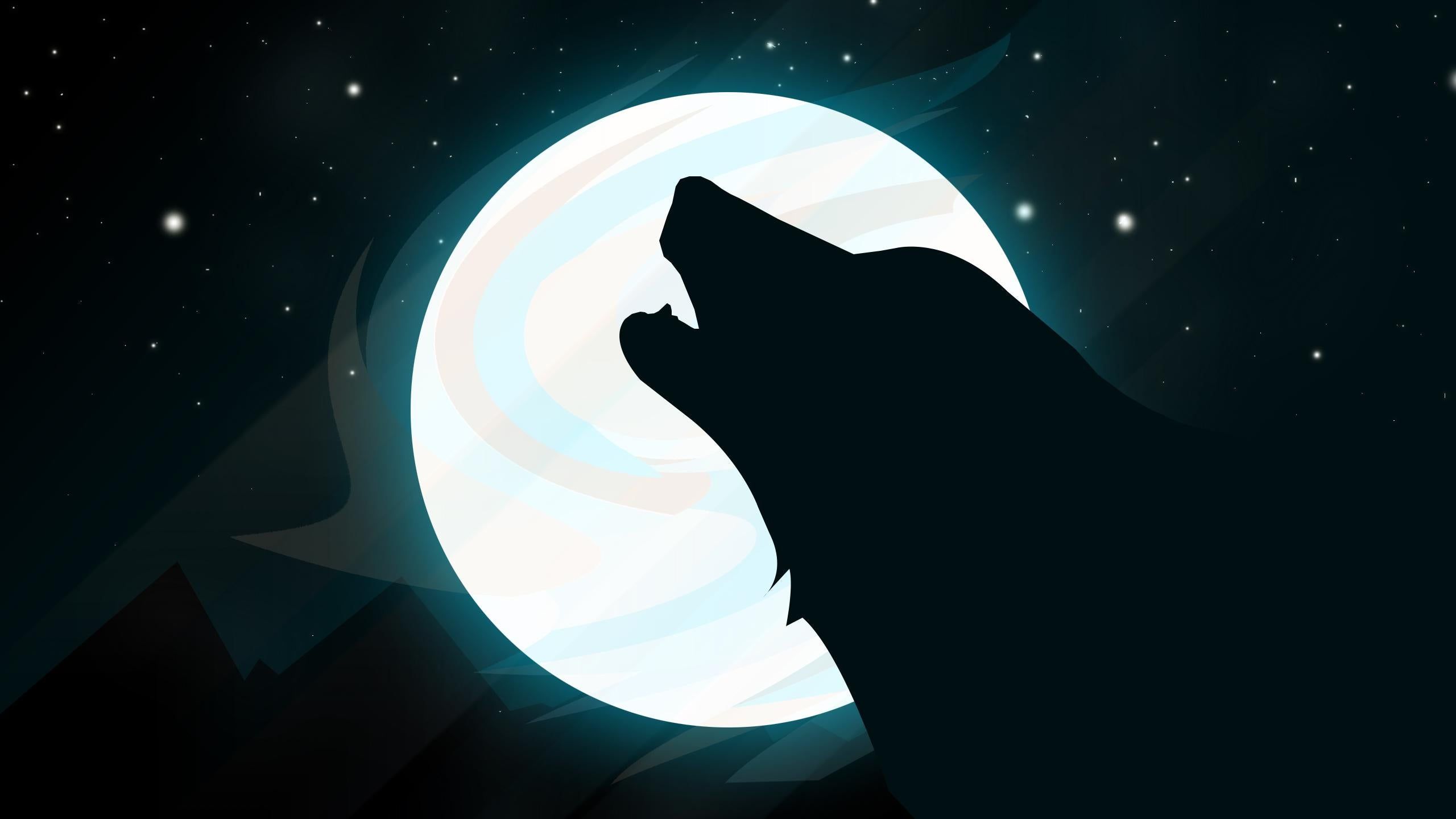 Download Wolf And Moon Wallpaper, HD Background Download