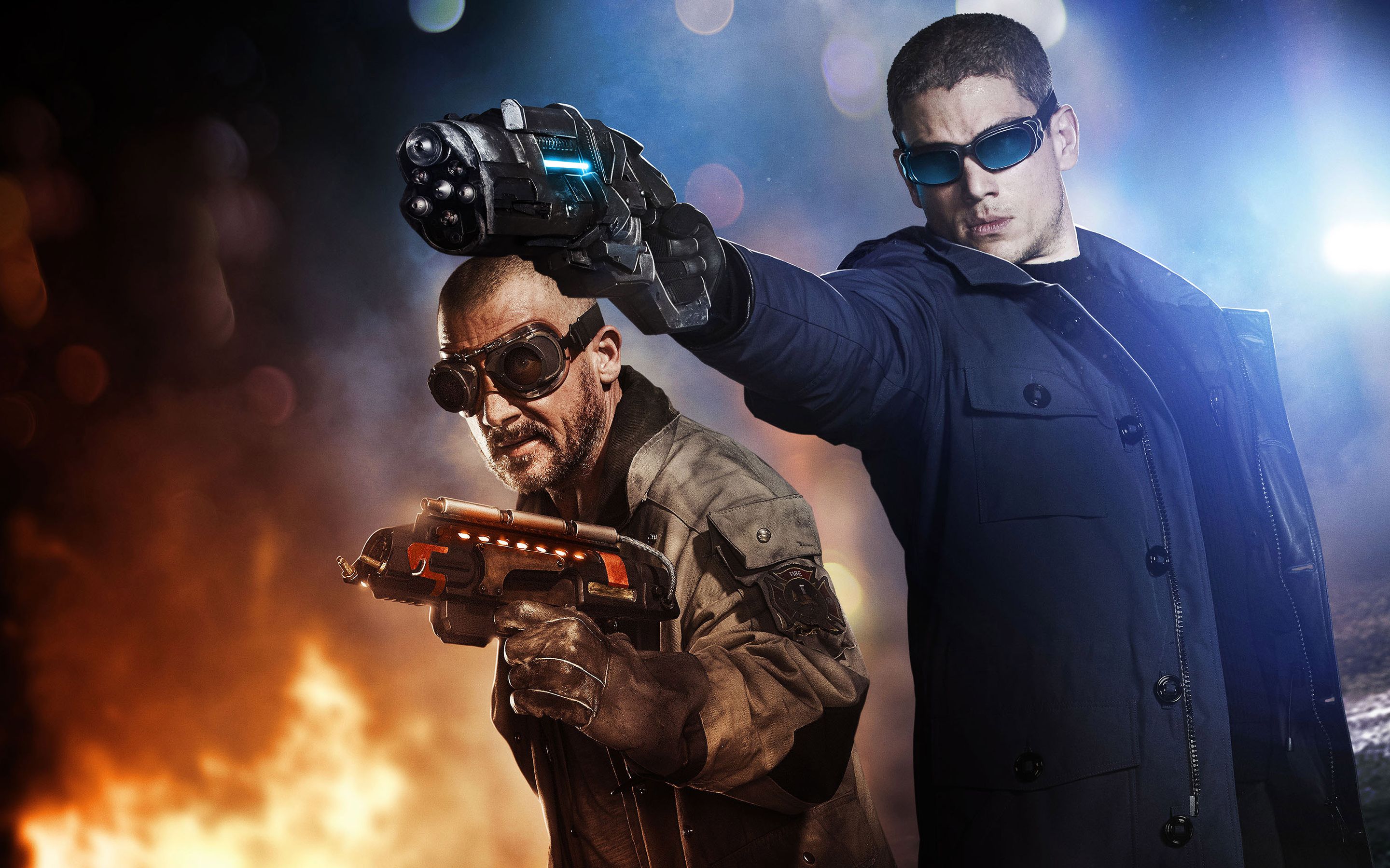Captain Cold and Heat Wave Flash (CW) Wallpaper