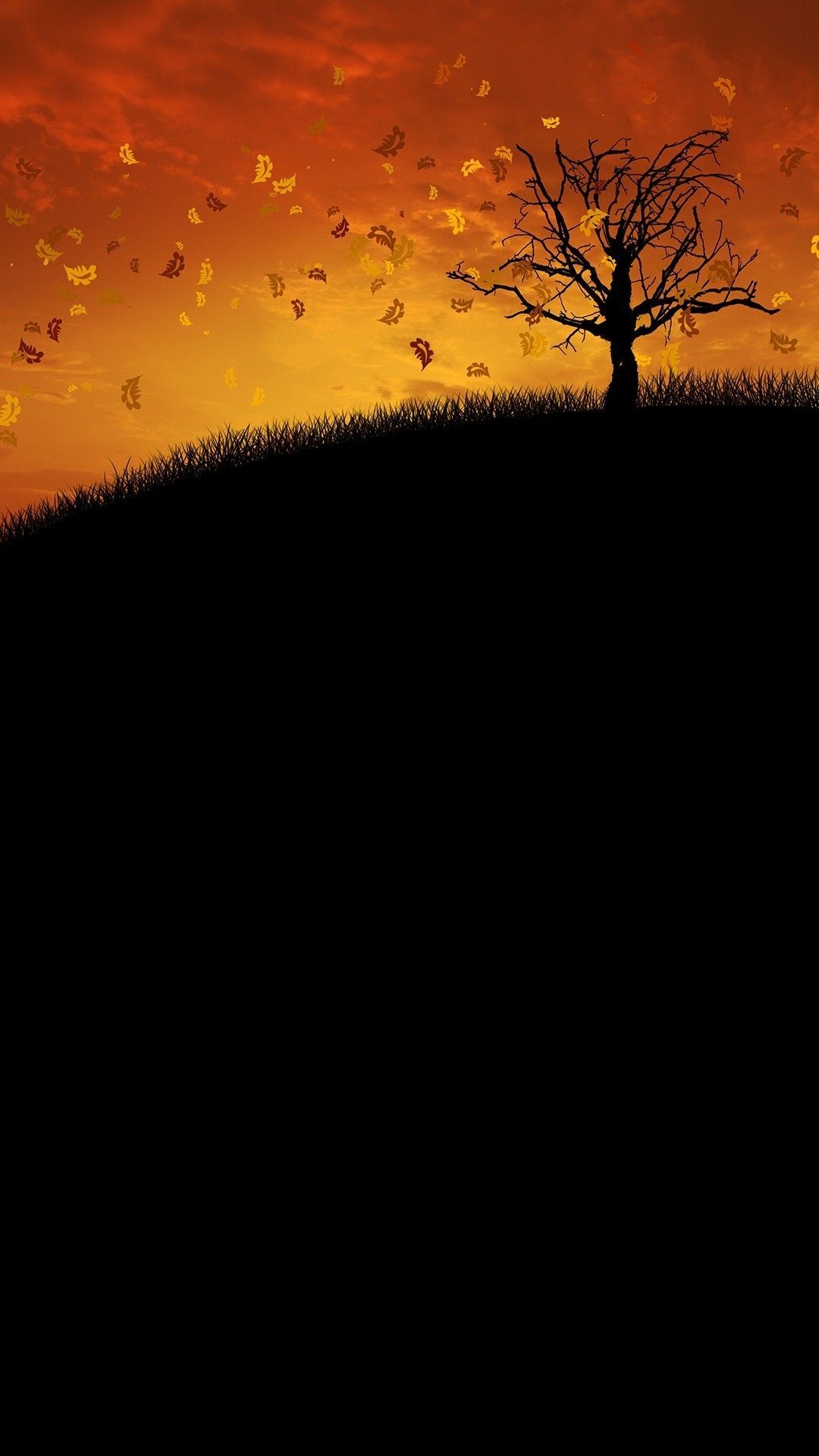 iPhone Wallpaper. Sky, Nature, Natural landscape, Yellow, Tree