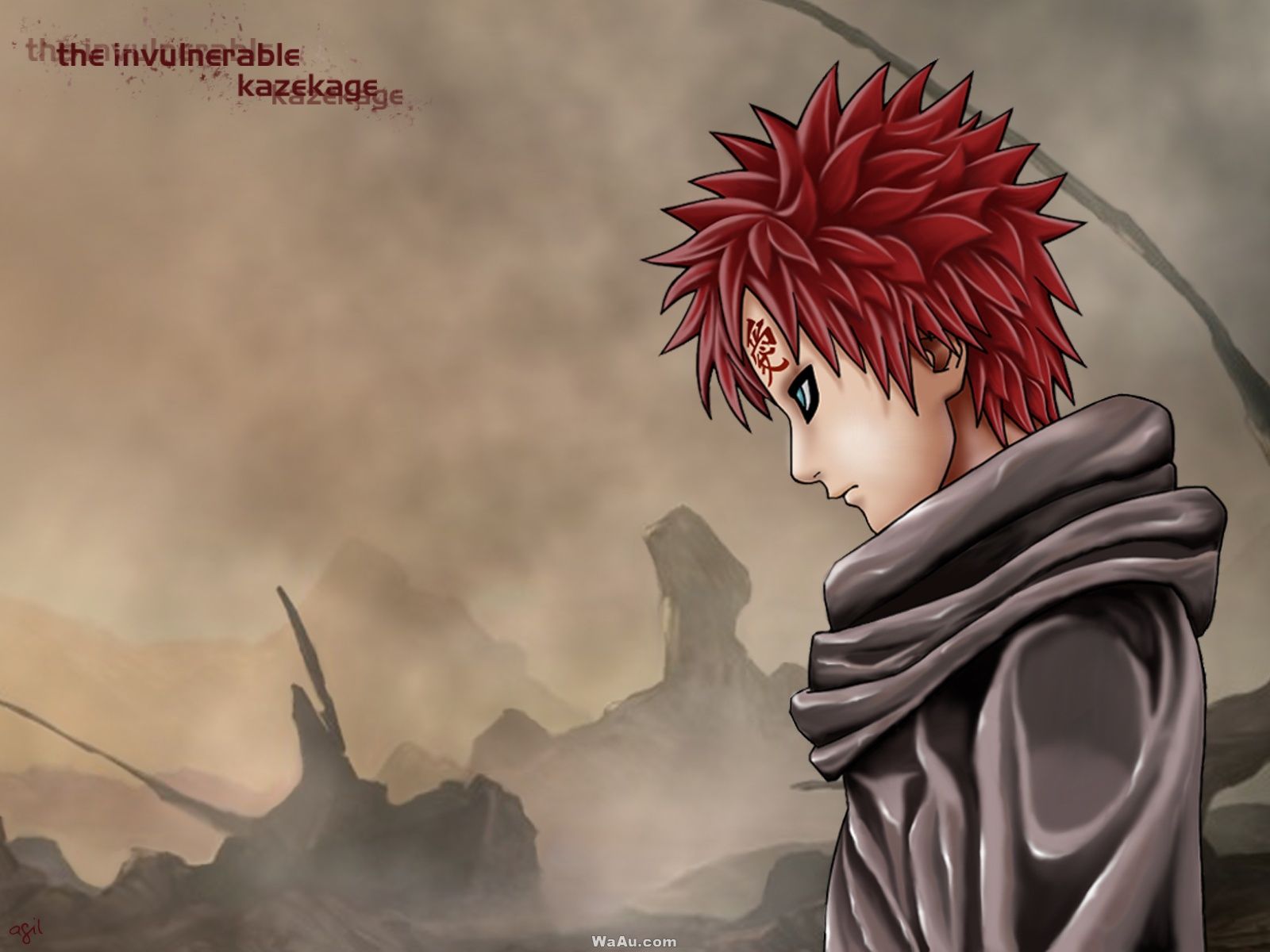 Download Gaara in the Anime series Naruto Wallpaper