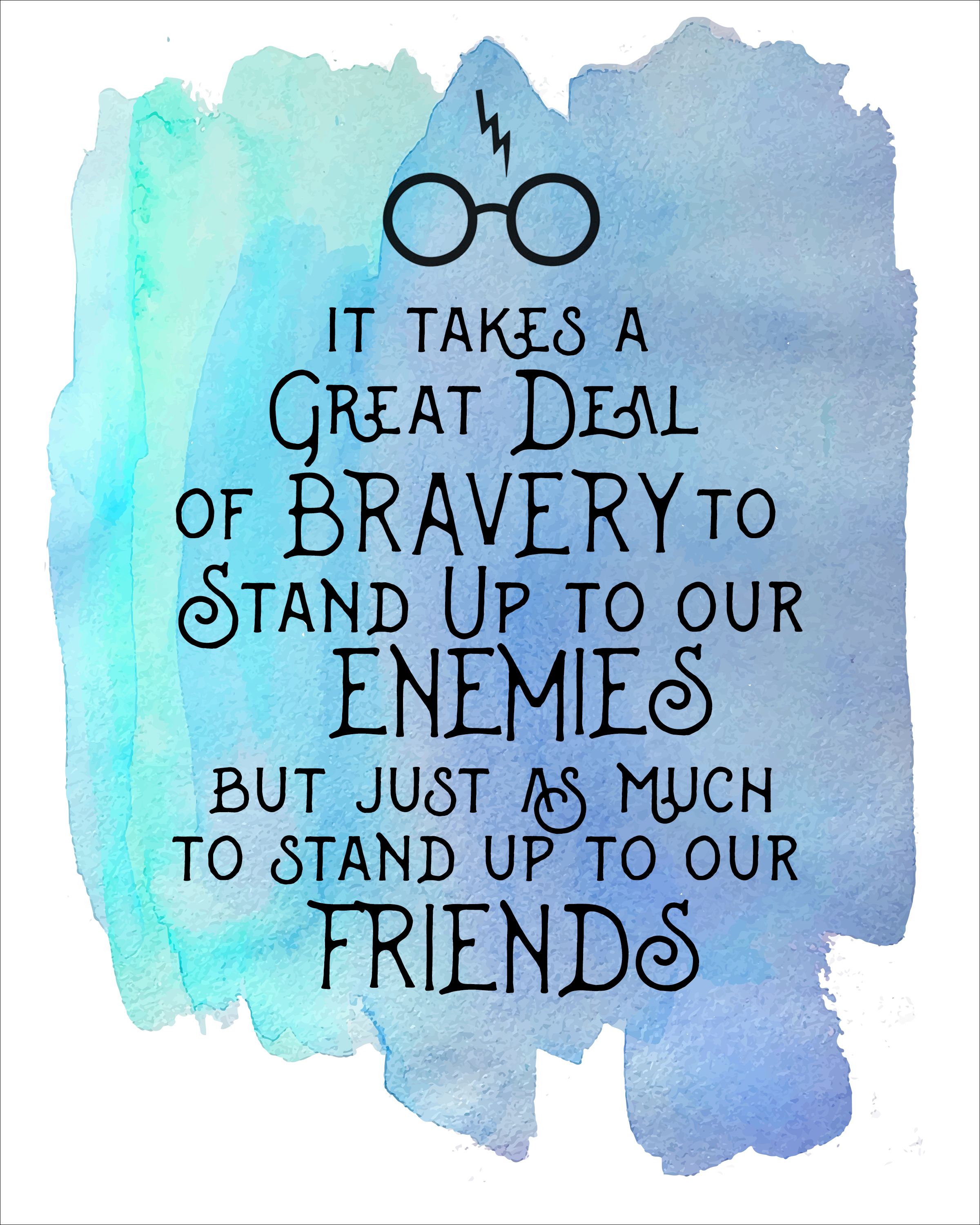 Harry Potter Watercolor Quote Printables. Harry potter quotes