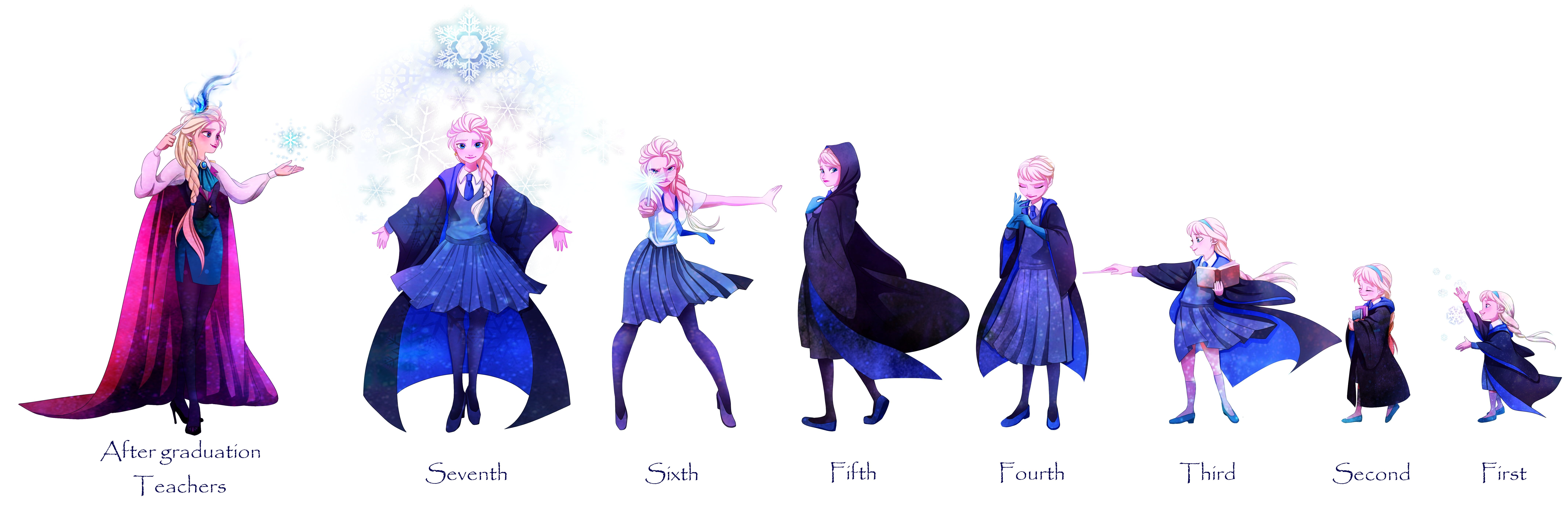 Doll illustration, cartoon, Frozen (movie), Harry Potter, Princess