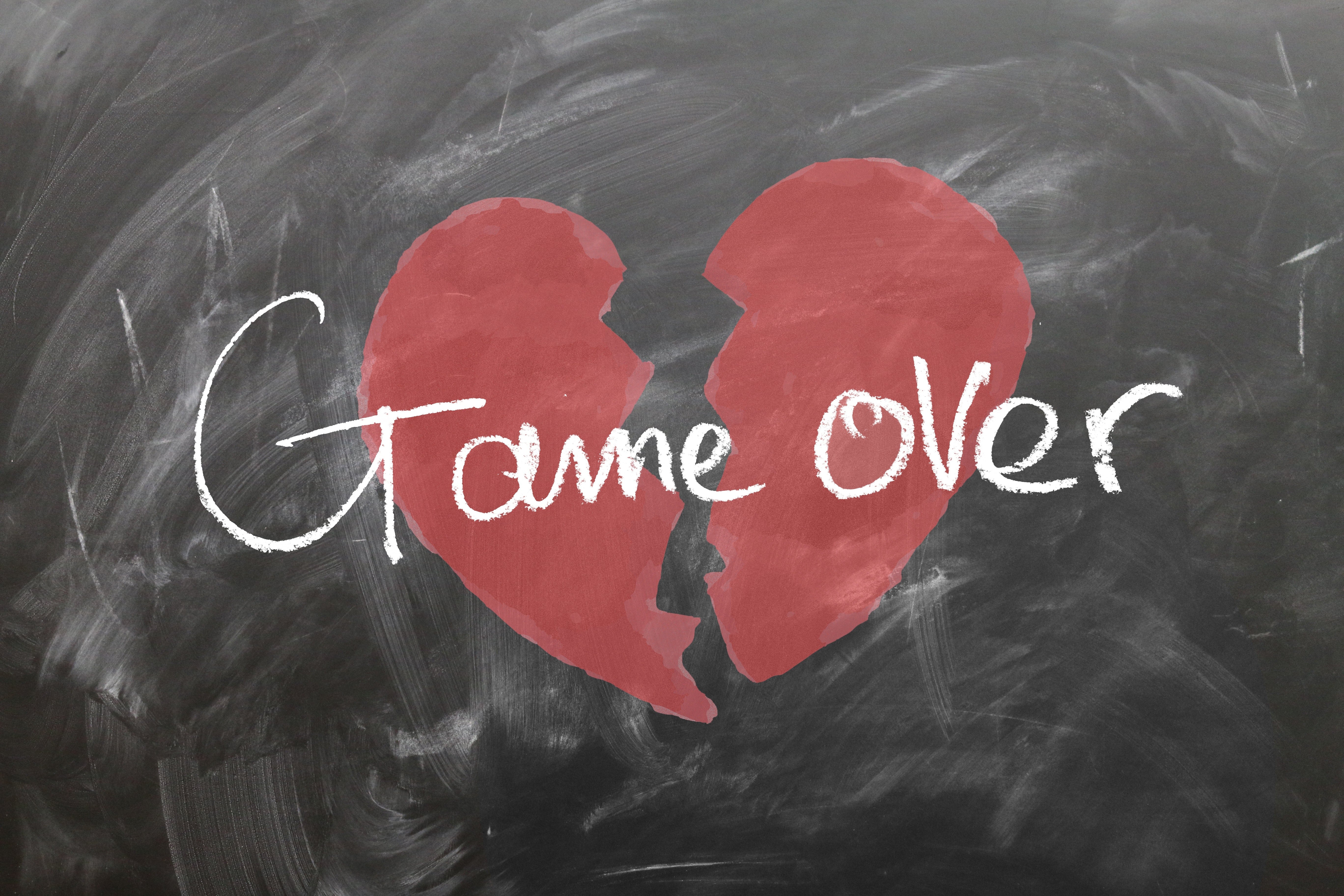 Game Over Broken Heart Wallpaper and Free