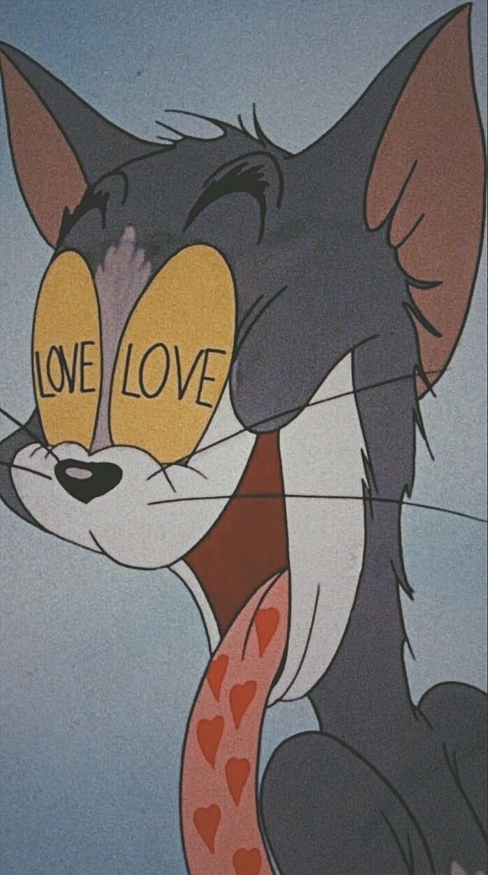 tom #cartoons #cat #love #aesthetic #mood #cartoon #cute