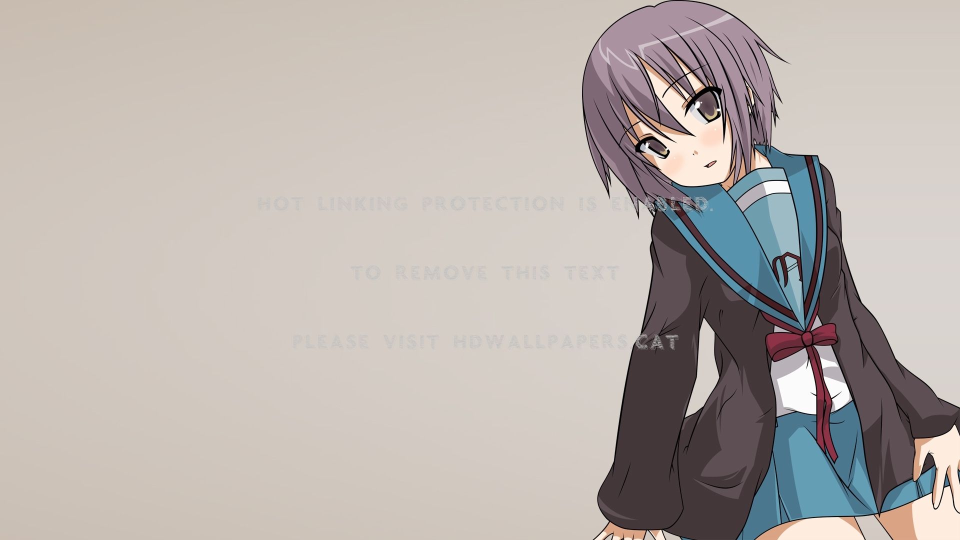 nagato short school life uniform cute anime