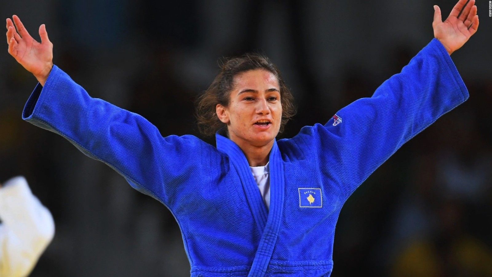 Majlinda Kelmendi wins Kosovo's first Olympic gold medal