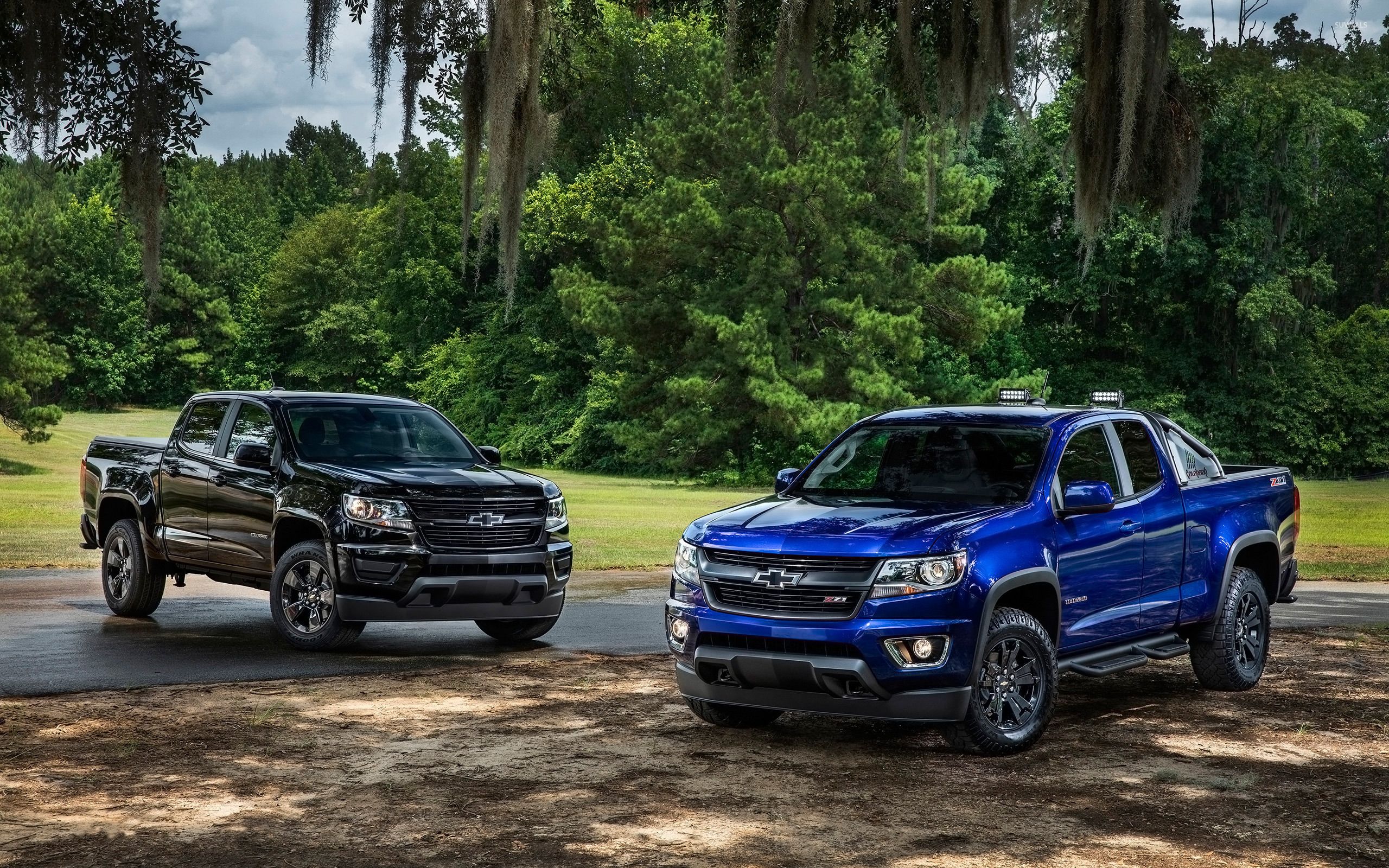 Black and blue Chevrolet Colorado Z71 wallpaper wallpaper