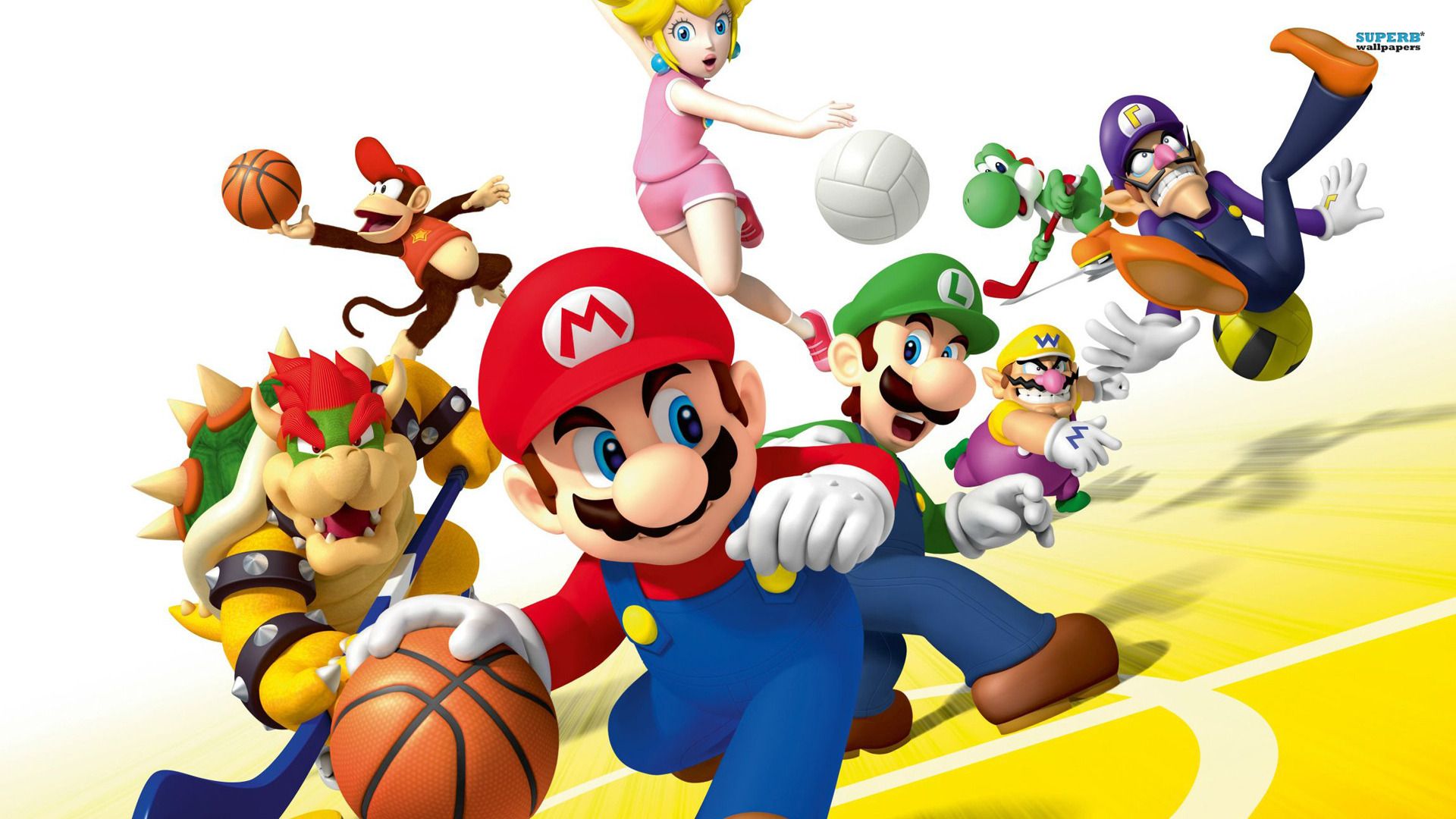 Mario Sports Mix Wii, HD Wallpaper & background Download