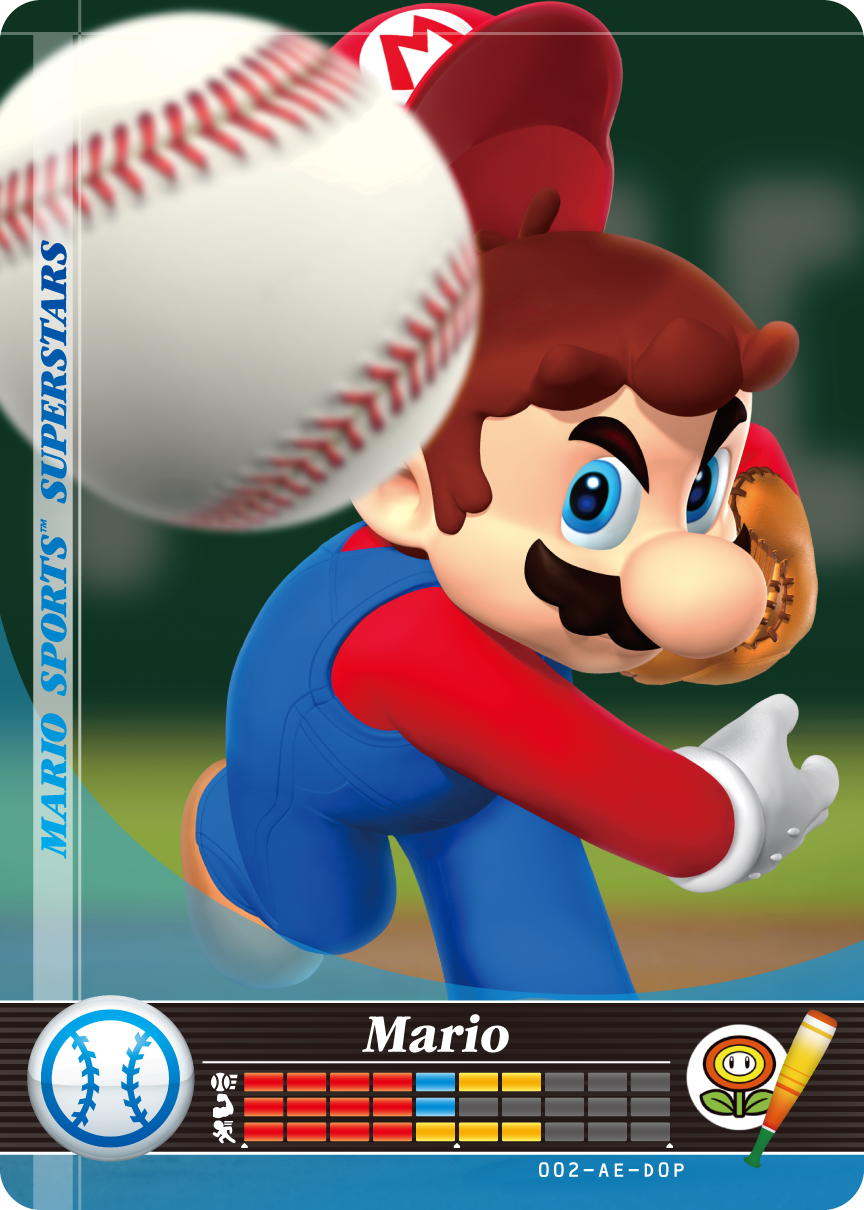 Mario Sports Superstars details: 90 amiibo cards and their