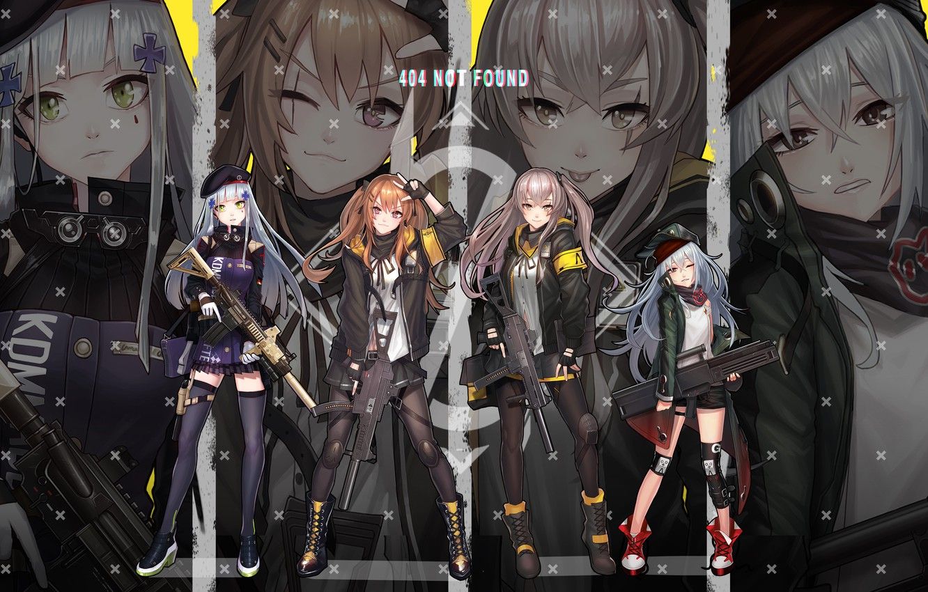 Wallpaper weapons, girls, anime, art, Girls Frontline, Girls front