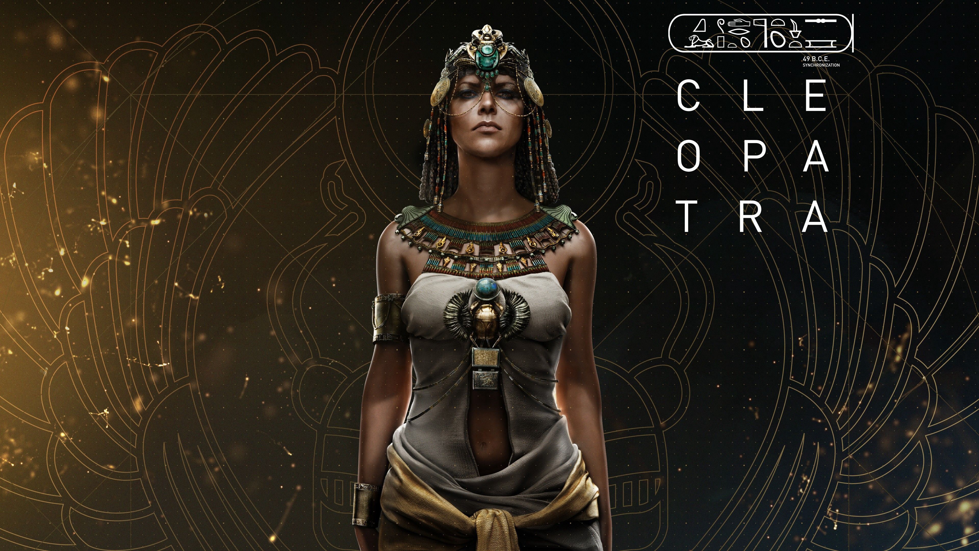 Cleopatra Assassins Creed Origins 4K Wallpaper.