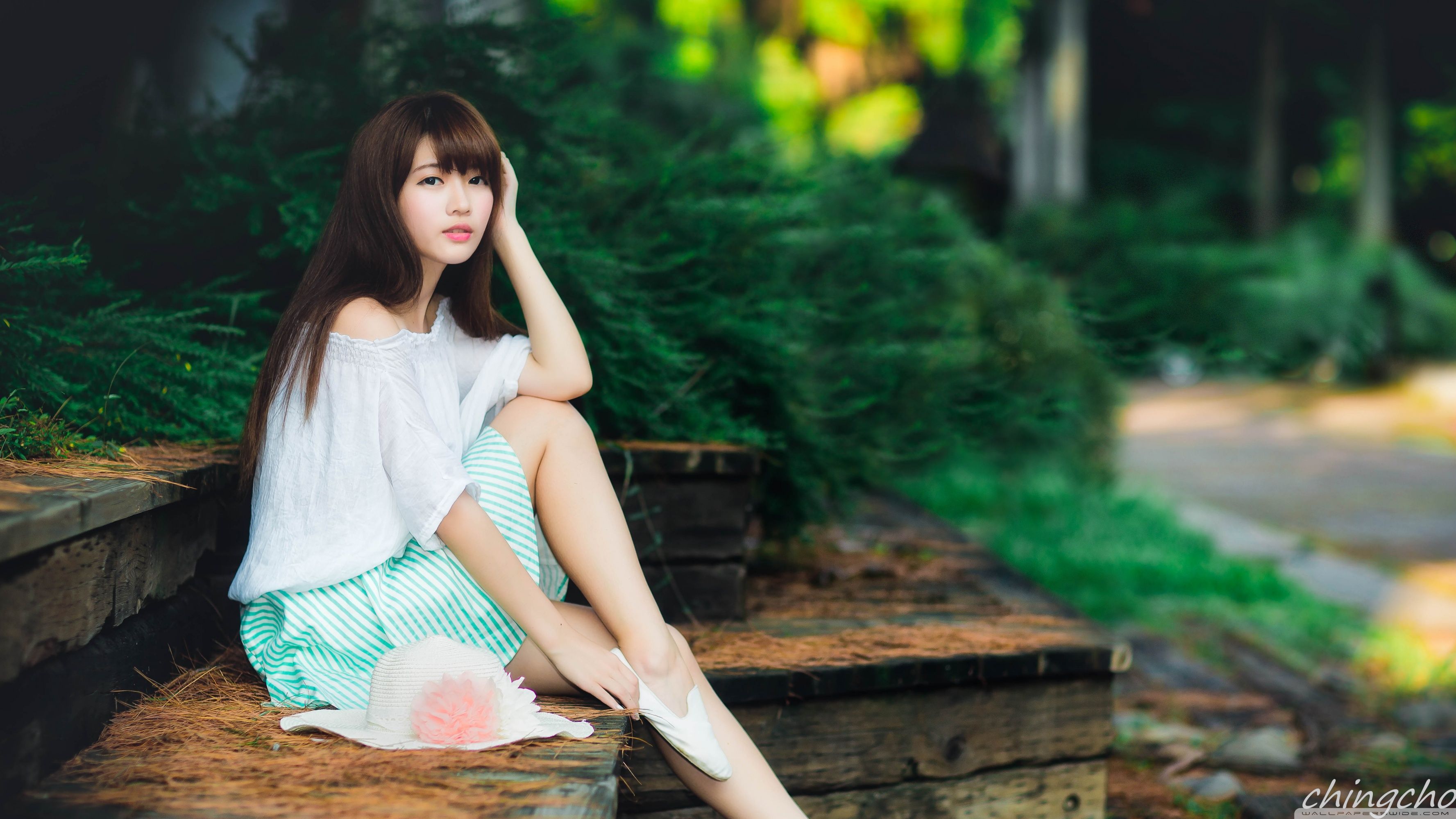Cute Asian Girl Photography Summer Ultra HD Desktop Background
