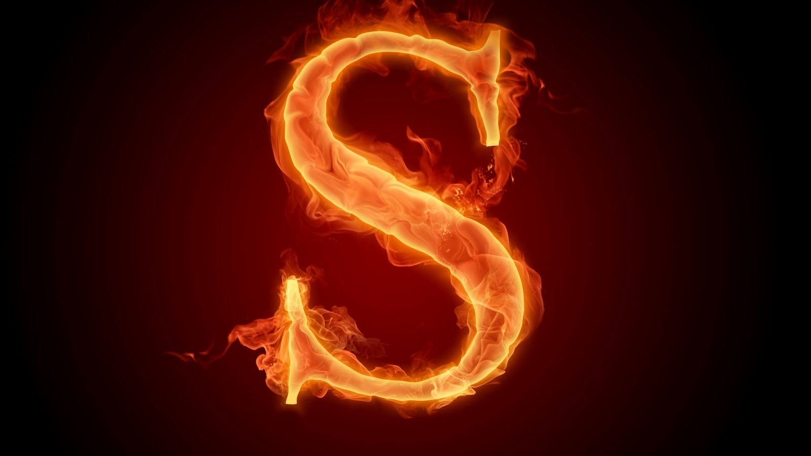 Free download Burning Alphabet Wallpaper S [1600x1600]