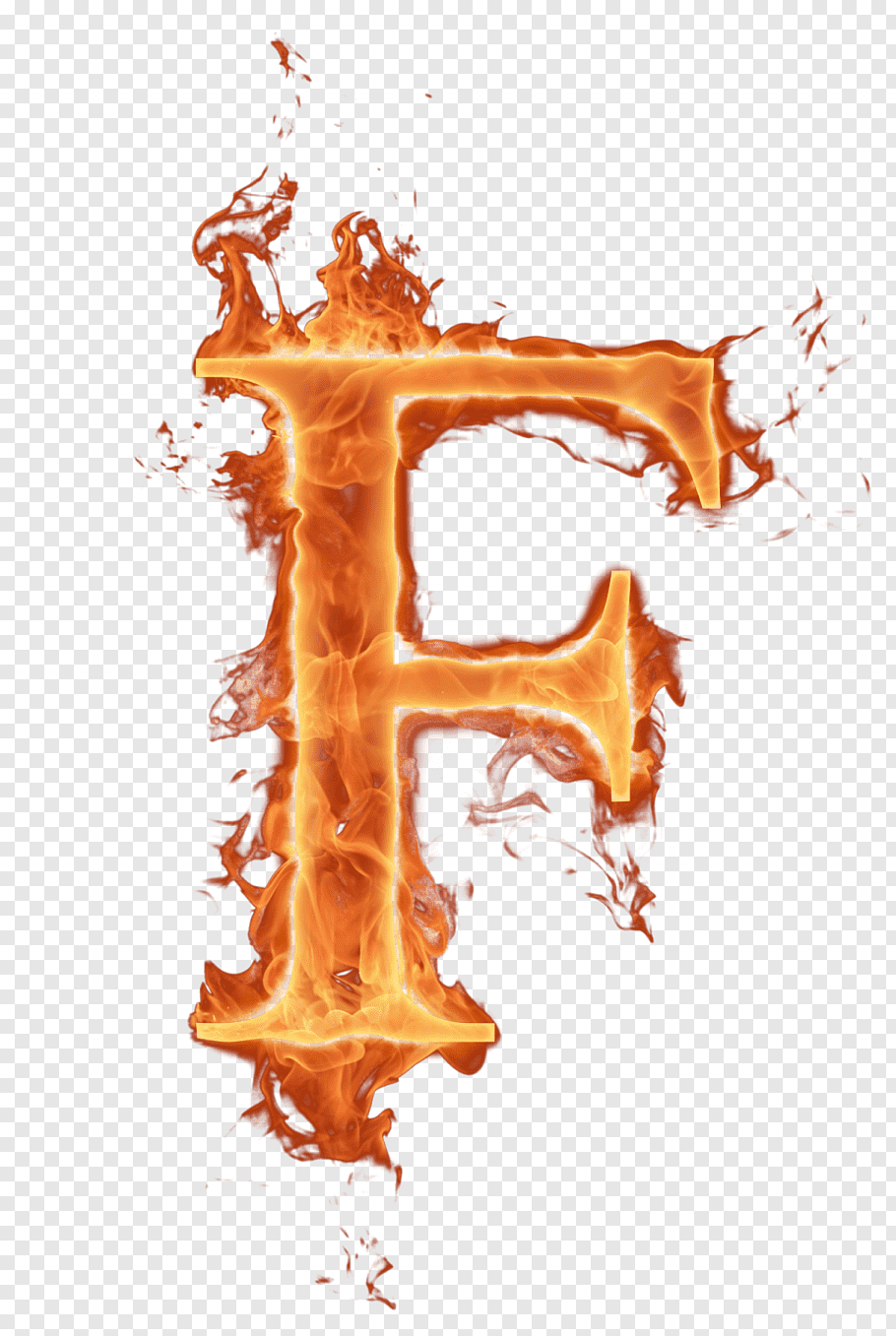 Letter f with fire illustration, Alphabet Letter Fire, burn free